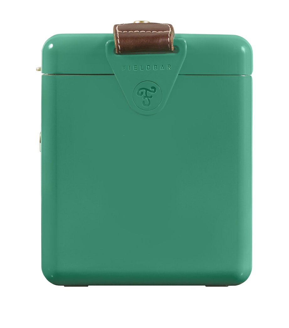 Mini Bar Cooler Box with Leather Sling (4L) GREEN Image 10