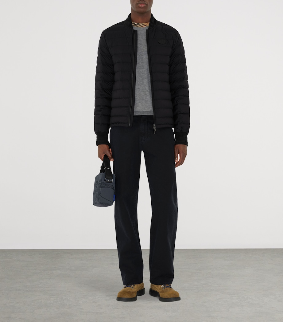 Nylon Puffer Jacket BLACK Image 2