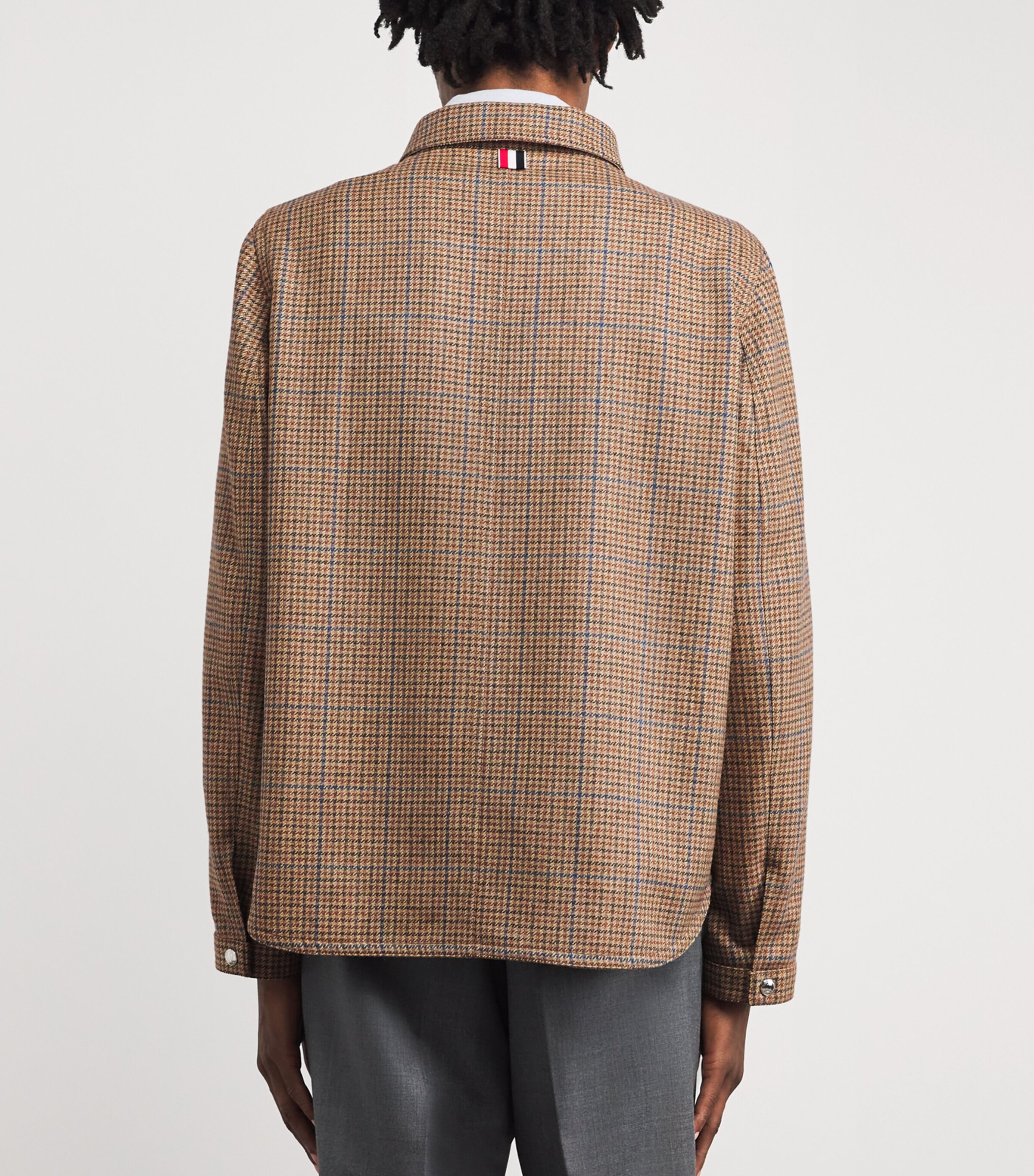 Wool Snap Utility Jacket BROWN Image 4