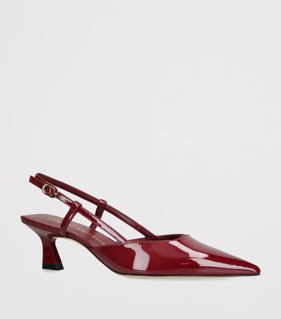 Patent Leather Vinnie Slingback Pumps 50 RED/DARK Image 3