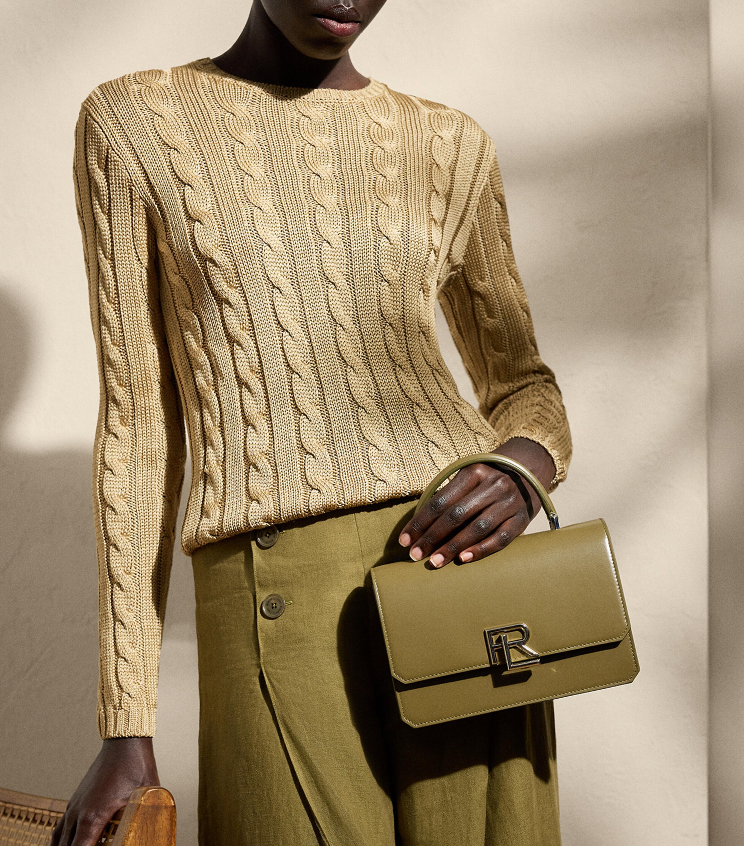 Leather Box Cross-Body Bag DUSTY SAGE Image 5