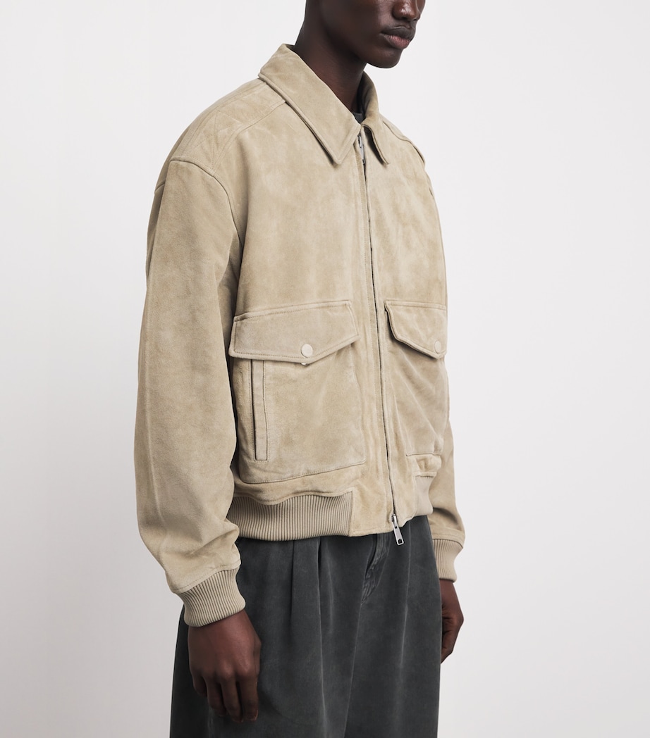 Suede Emil Bomber Jacket AZNA Image 4