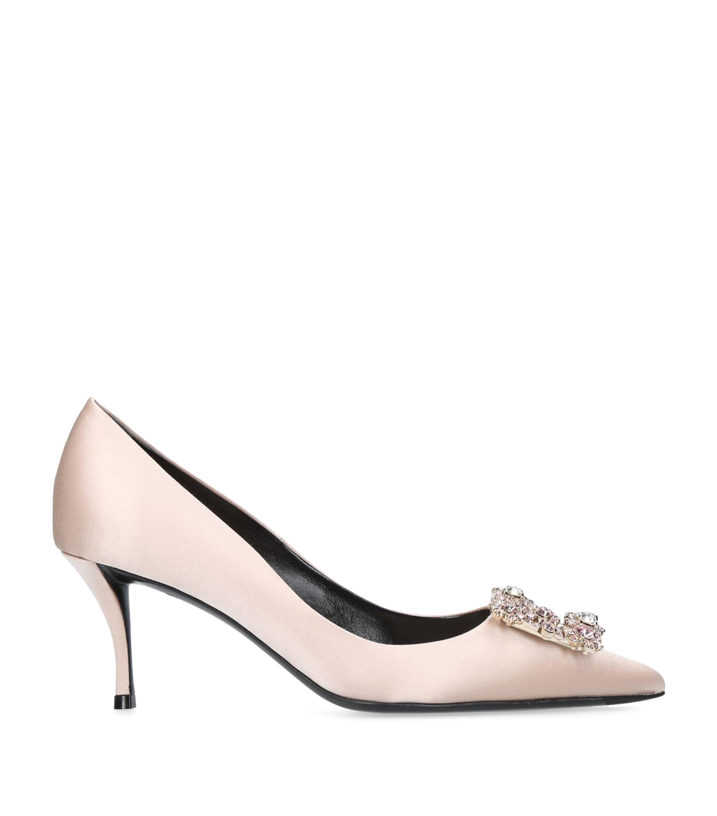 Roger Vivier Satin Flower Strass Pumps 65 | Harrods US