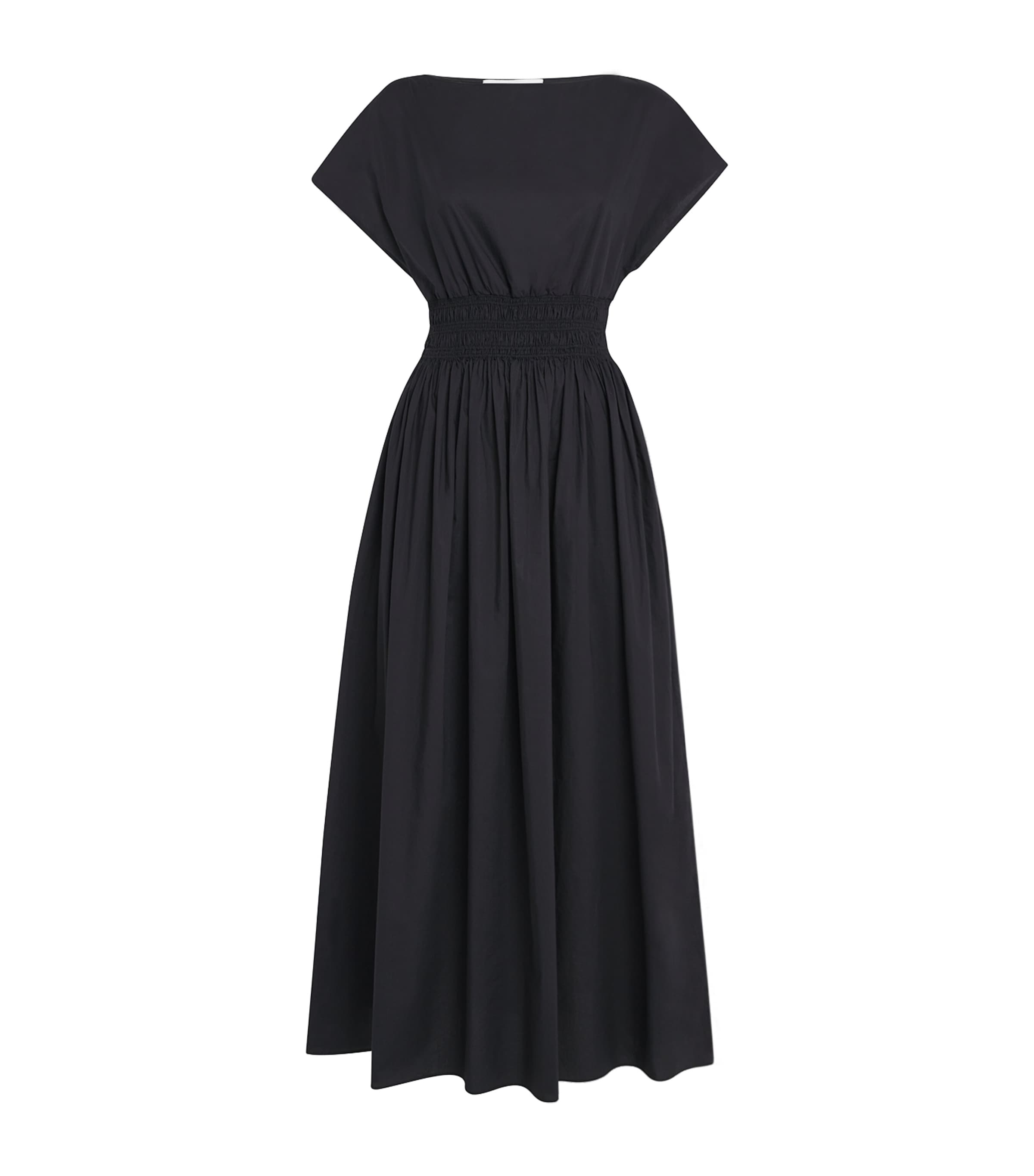 Matteau Organic Cotton Ruched Midi Dress