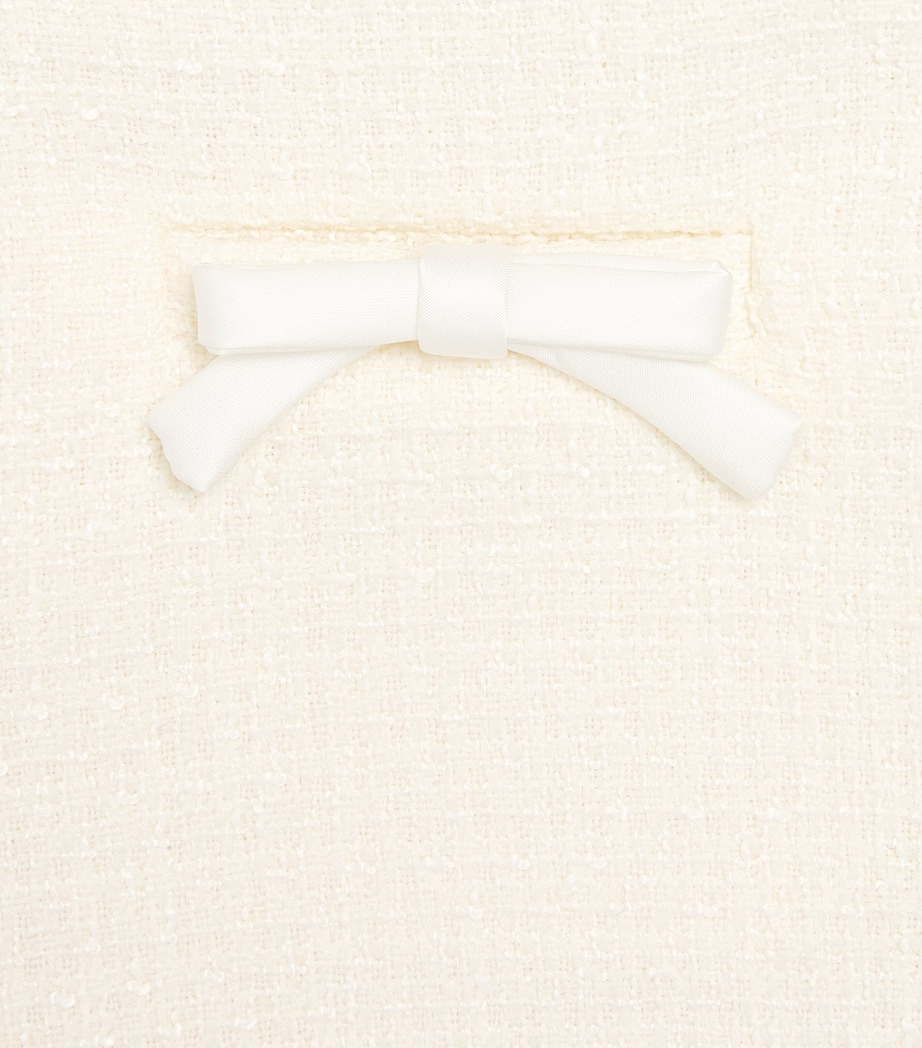Self-Portrait Kids Bouclé Skirt (3-14 Years) Cream Image 4