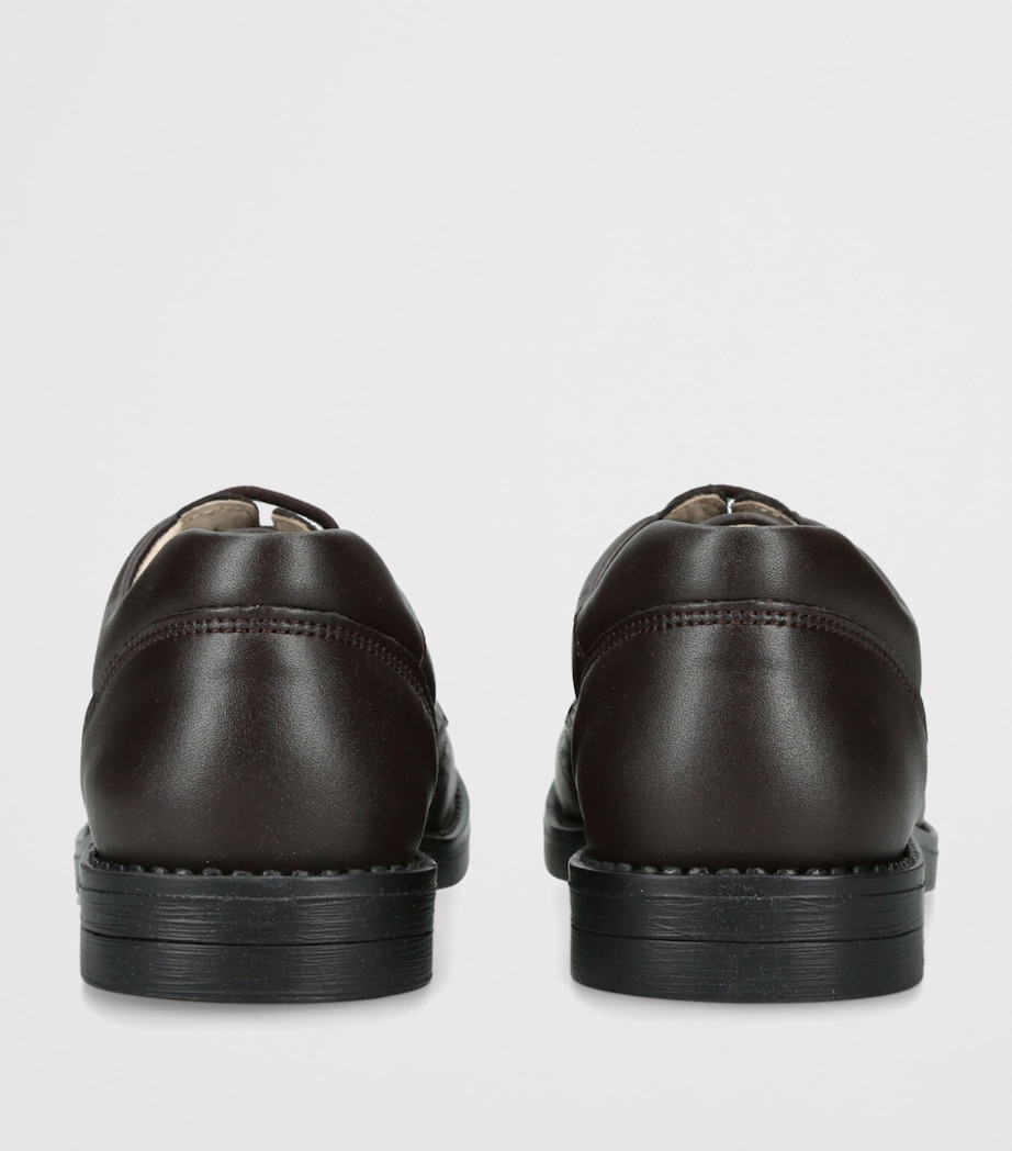 Leather Hamish School Shoes DARK BROWN Image 2