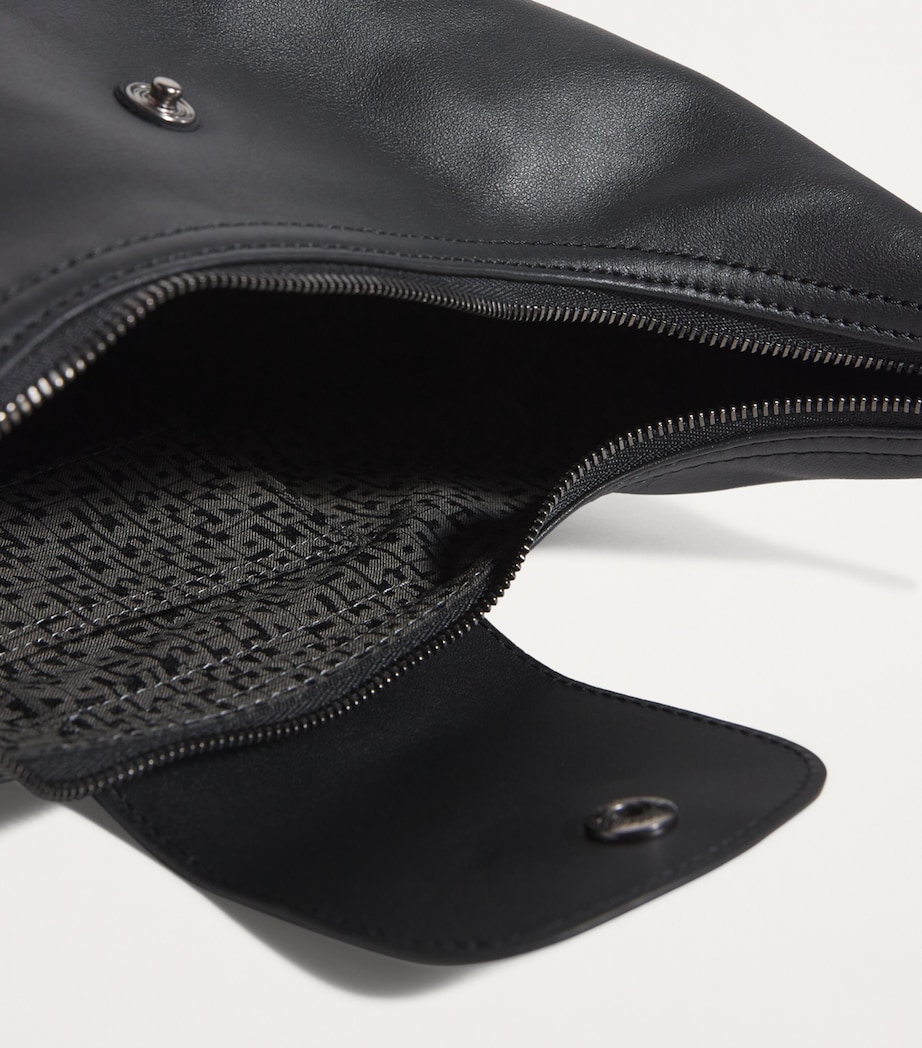 Longchamp Extra-Small Leather Le Pliage Xtra Top-Handle Bag Black Image 4
