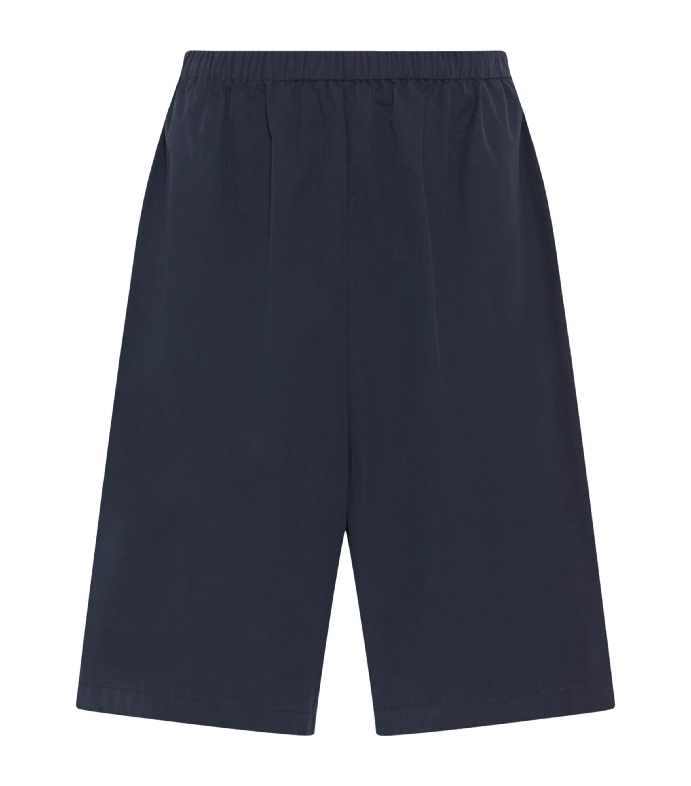 The Row Mens Zindel Pima Cotton Shorts Dark Navy Image 1