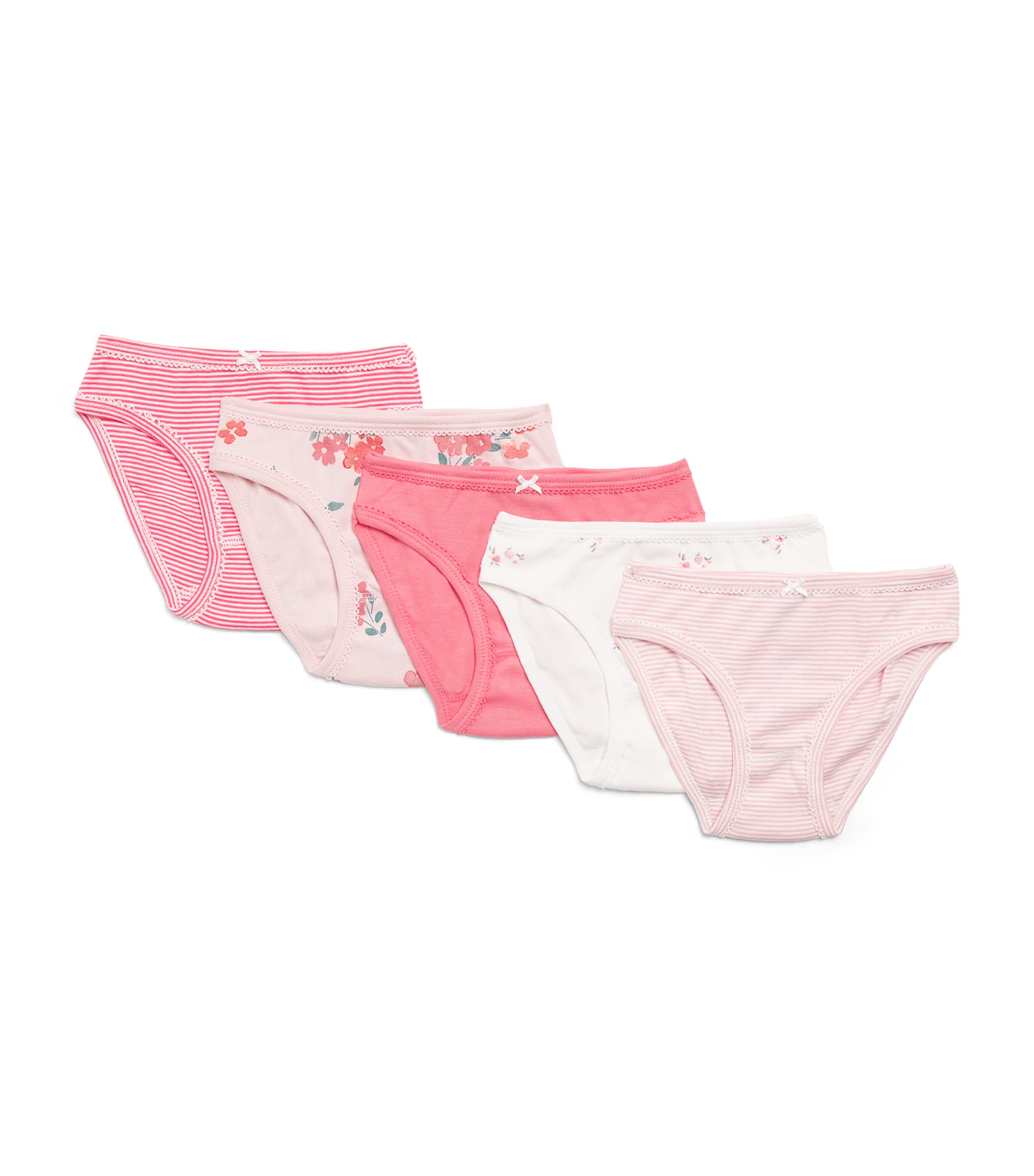 Petit Bateau Kids' Set Of 5 Cotton Briefs