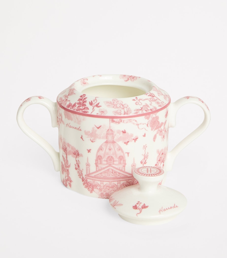 Bone China Toile Sugar Bowl PINK Image 3