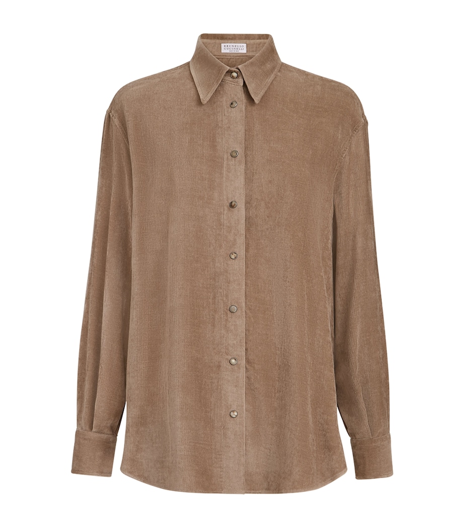 Brunello Cucinelli Womens Technical Shirt Cappuccino Image 1