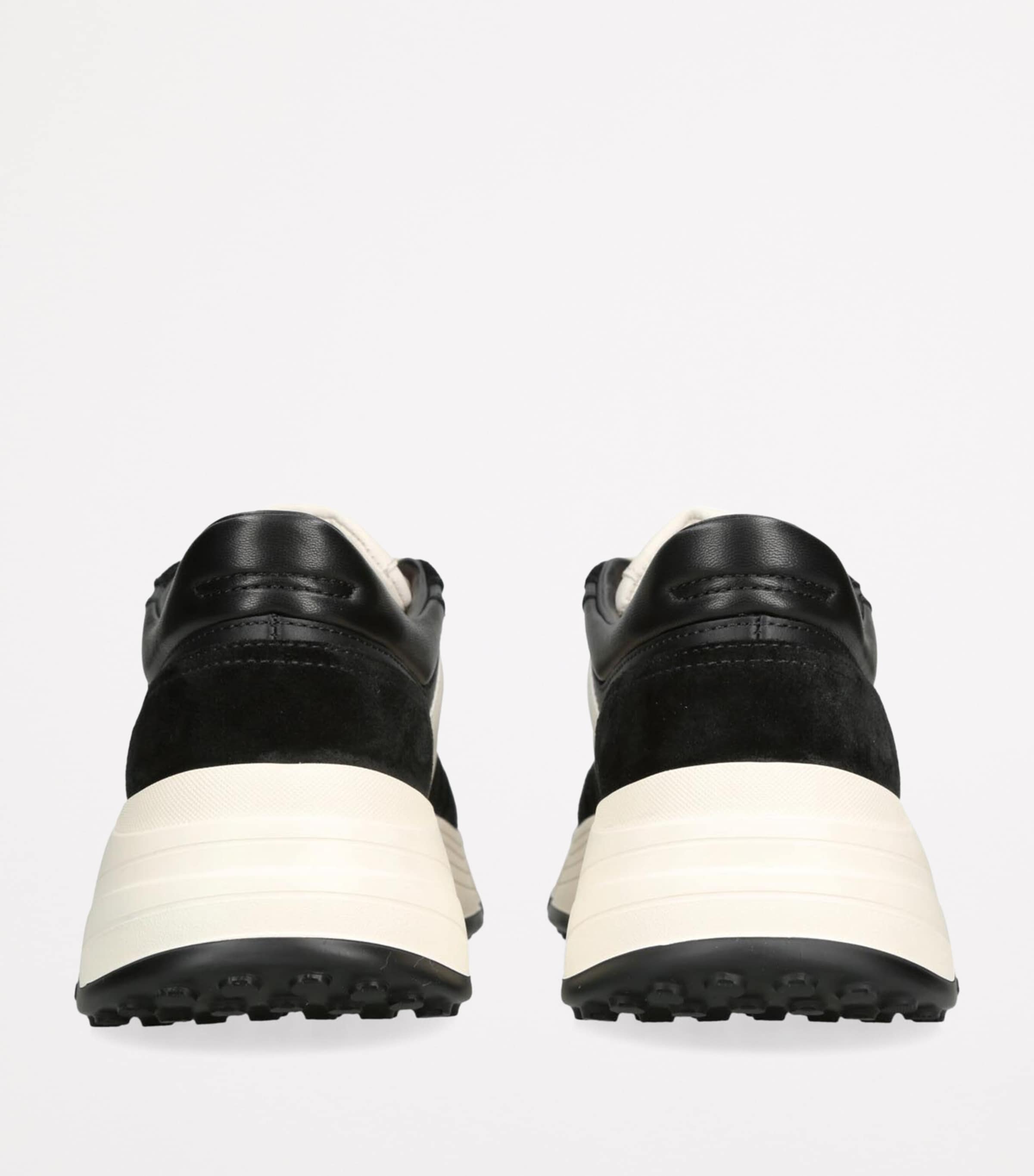 Leather H669 Allacciato Sneakers BLK/WHITE Image 2