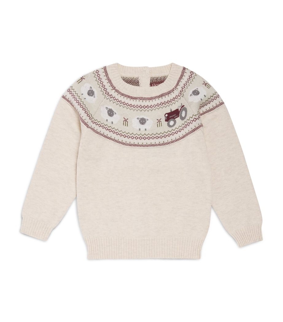 Eleanor Charles Organic Cotton Sheep Sweater (3 Months-4 Years) Ot Image 1