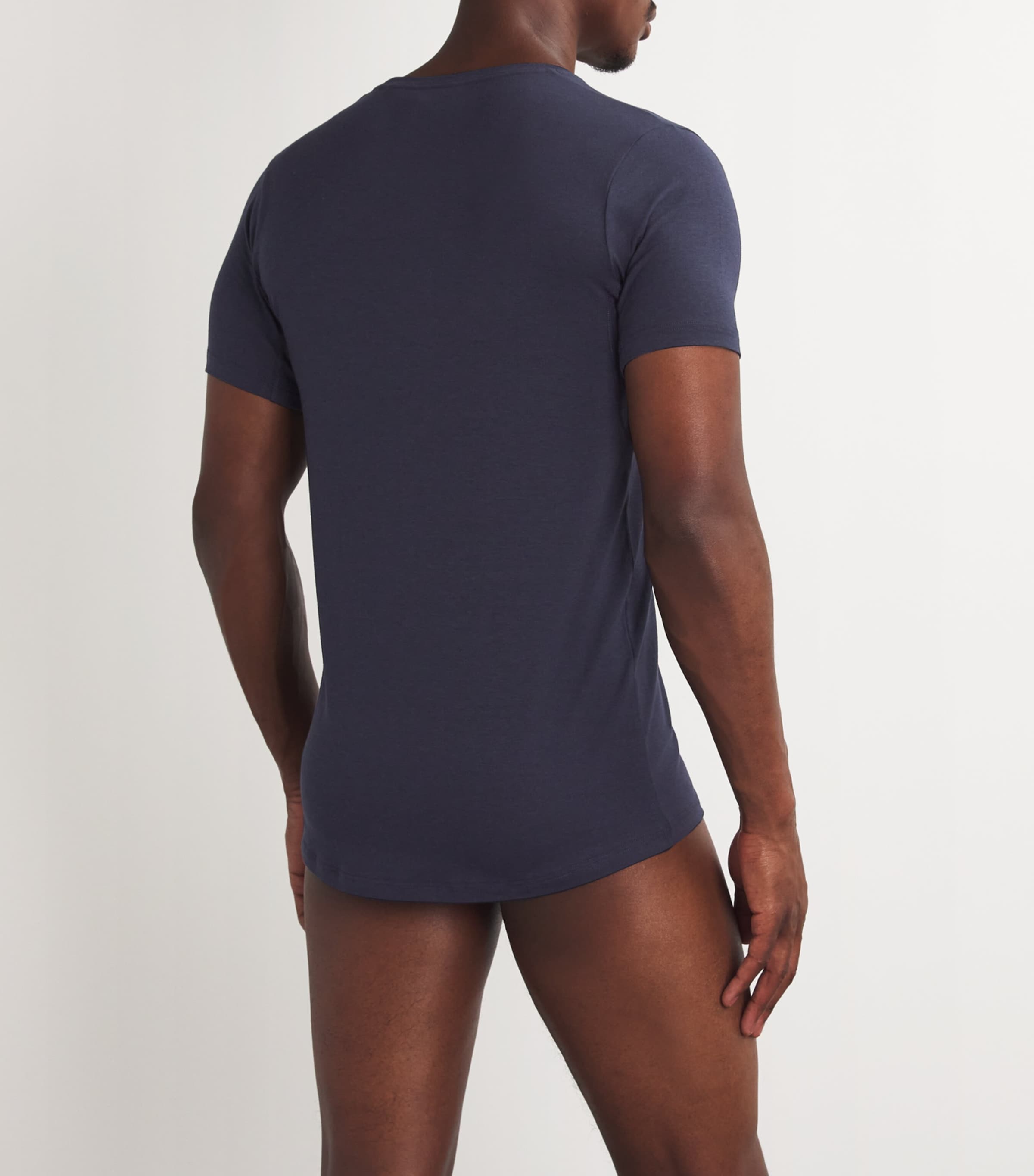 Cotton-Blend Daily Climate Control T-Shirt 6366/MIDNIGHT Image 3