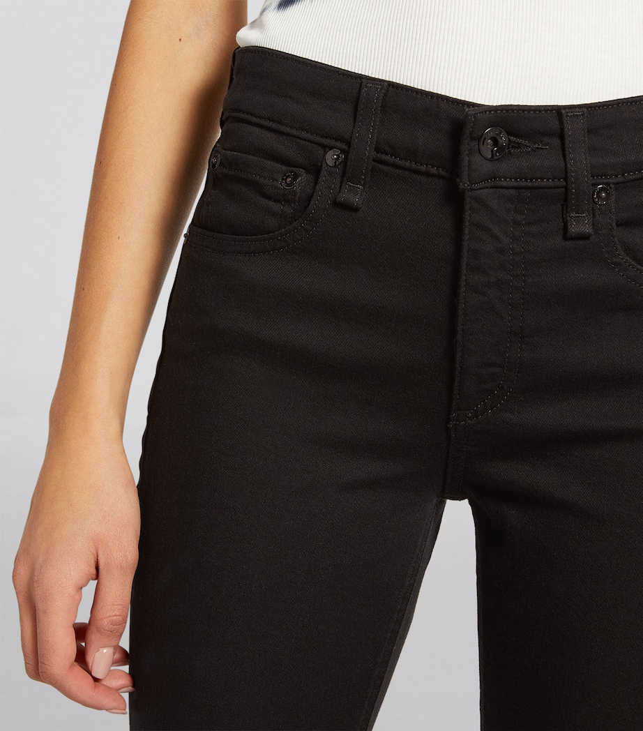 Cate Mid-Rise Skinny Jeans BLACK Image 12