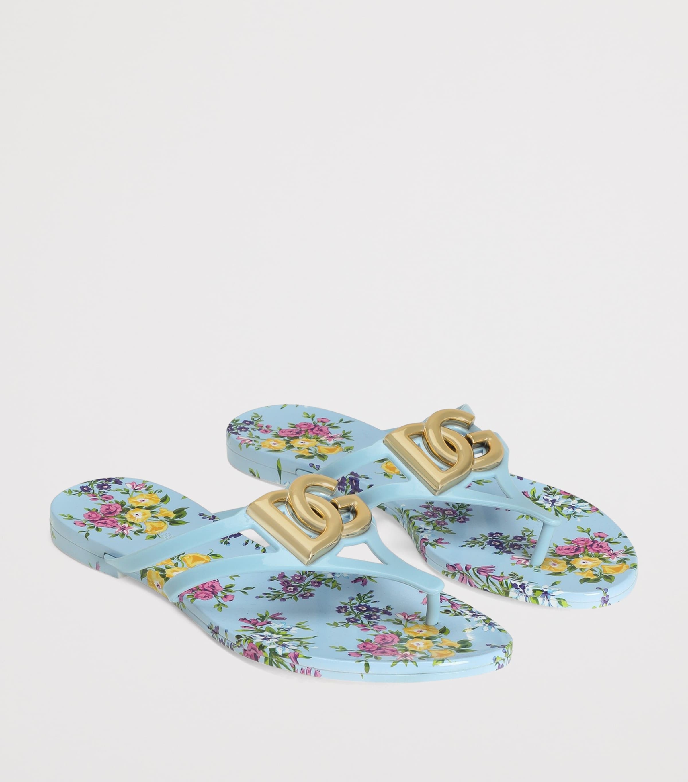 Dolce&Gabbana Logo Flip Flops Fior Image 2