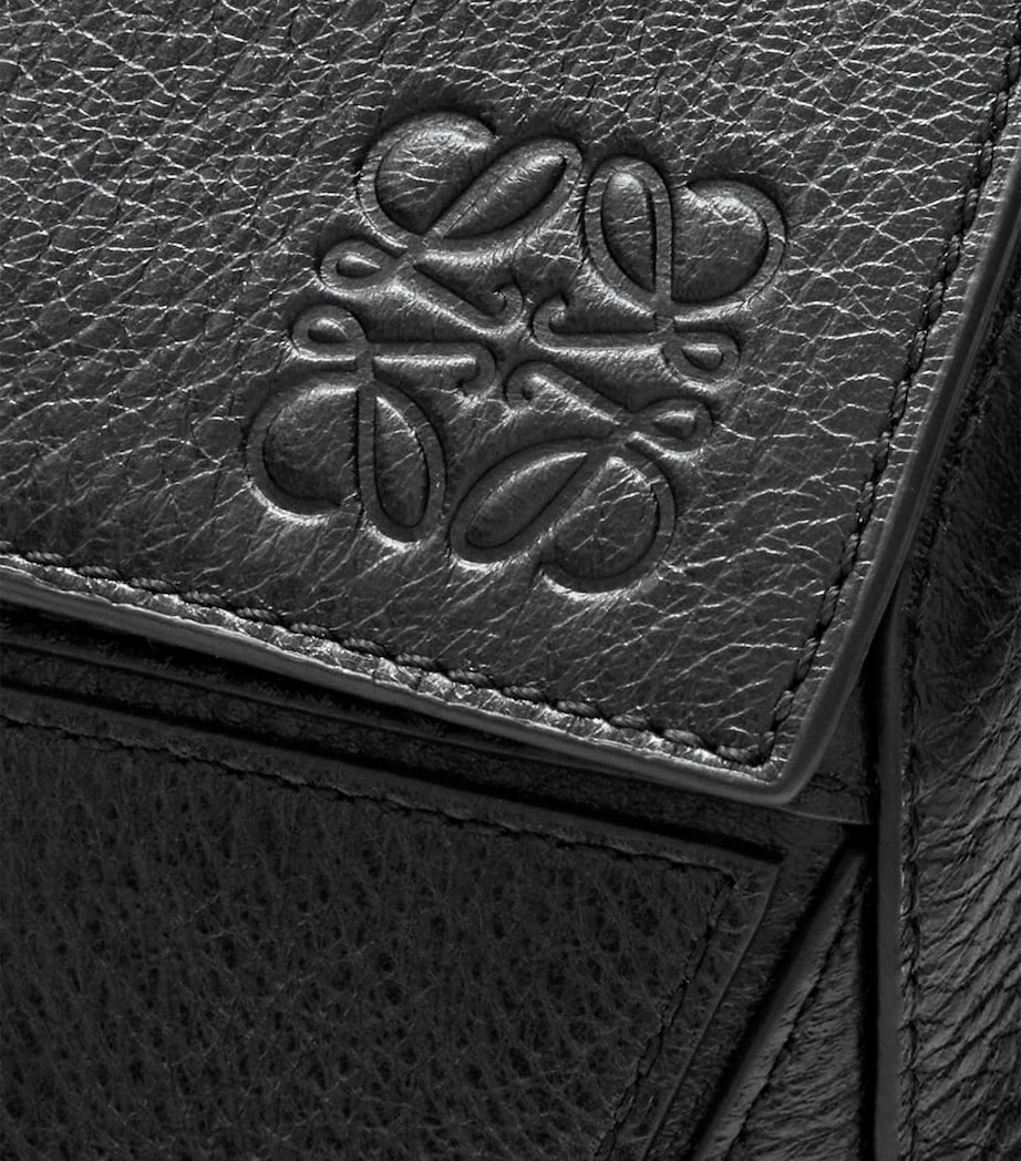 LOEWE Large Leather Puzzle Top-Handle Bag Black Image 7