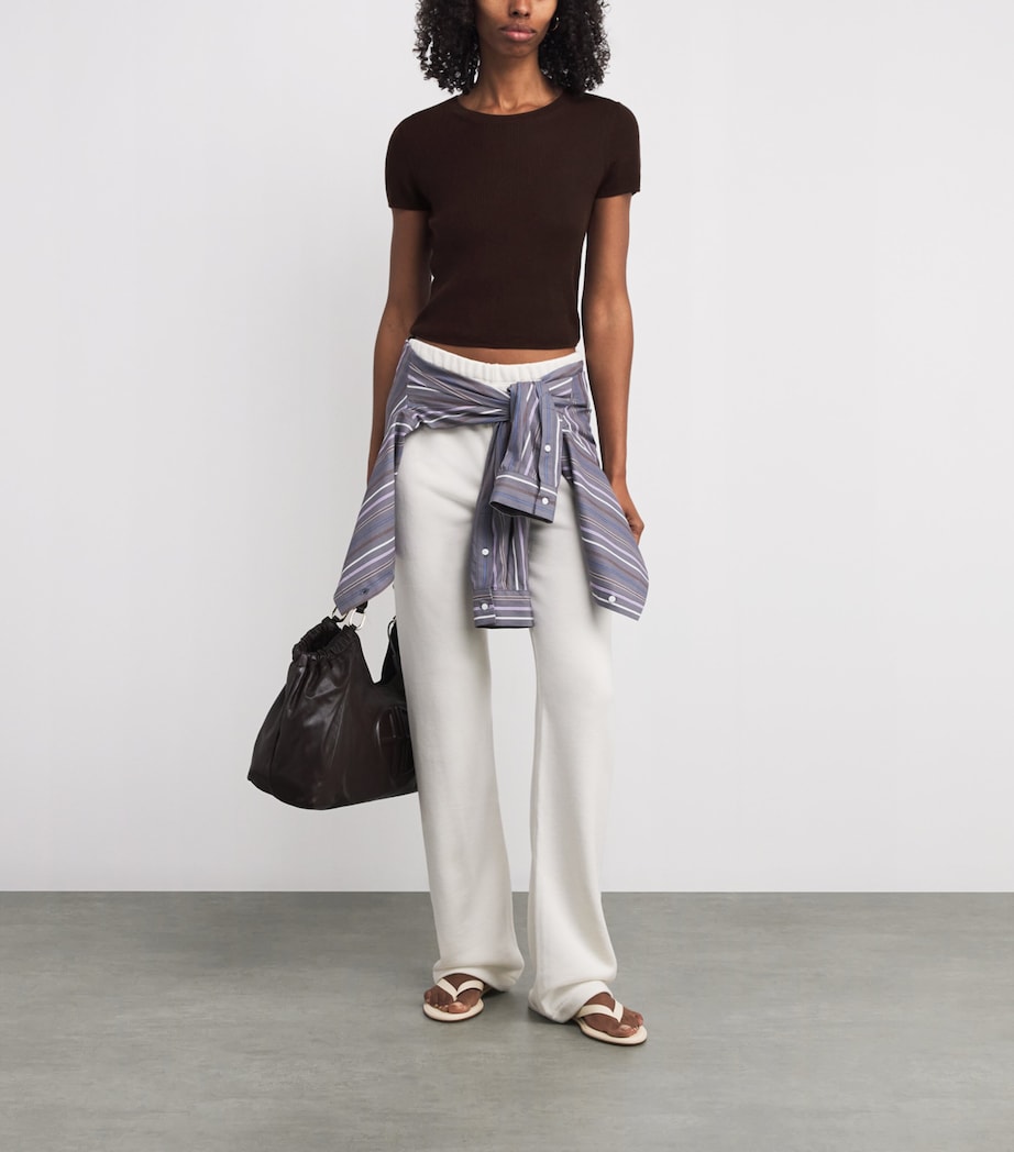 Cashmere Rib Stitch Baby T-Shirt ESPRESSO ESP Image 2