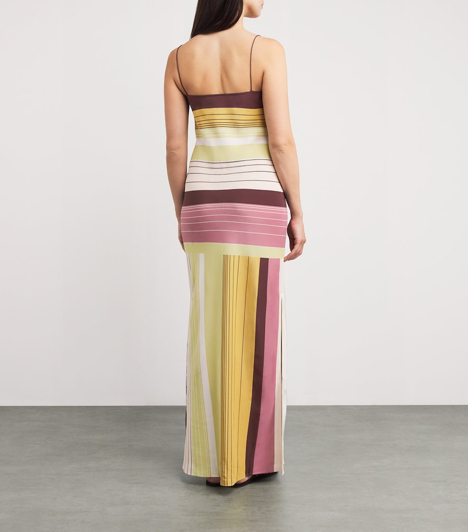 Silk Stripe Fontana Maxi Dress ELISA STRIPE Image 3