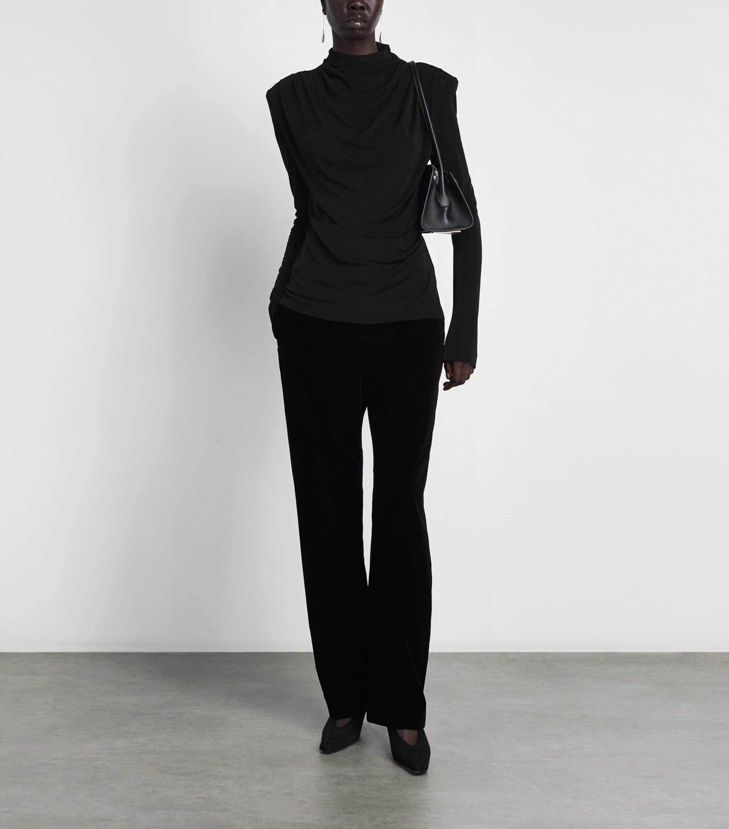 CAMILLA AND MARC Womens Long-Sleeve Katerina Top Dblk Black Image 2