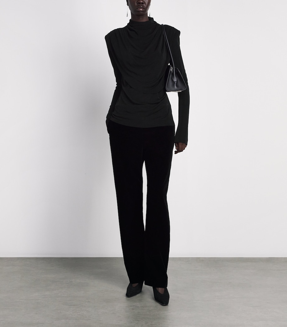 CAMILLA AND MARC Womens Long-Sleeve Katerina Top Dblk Black Image 2