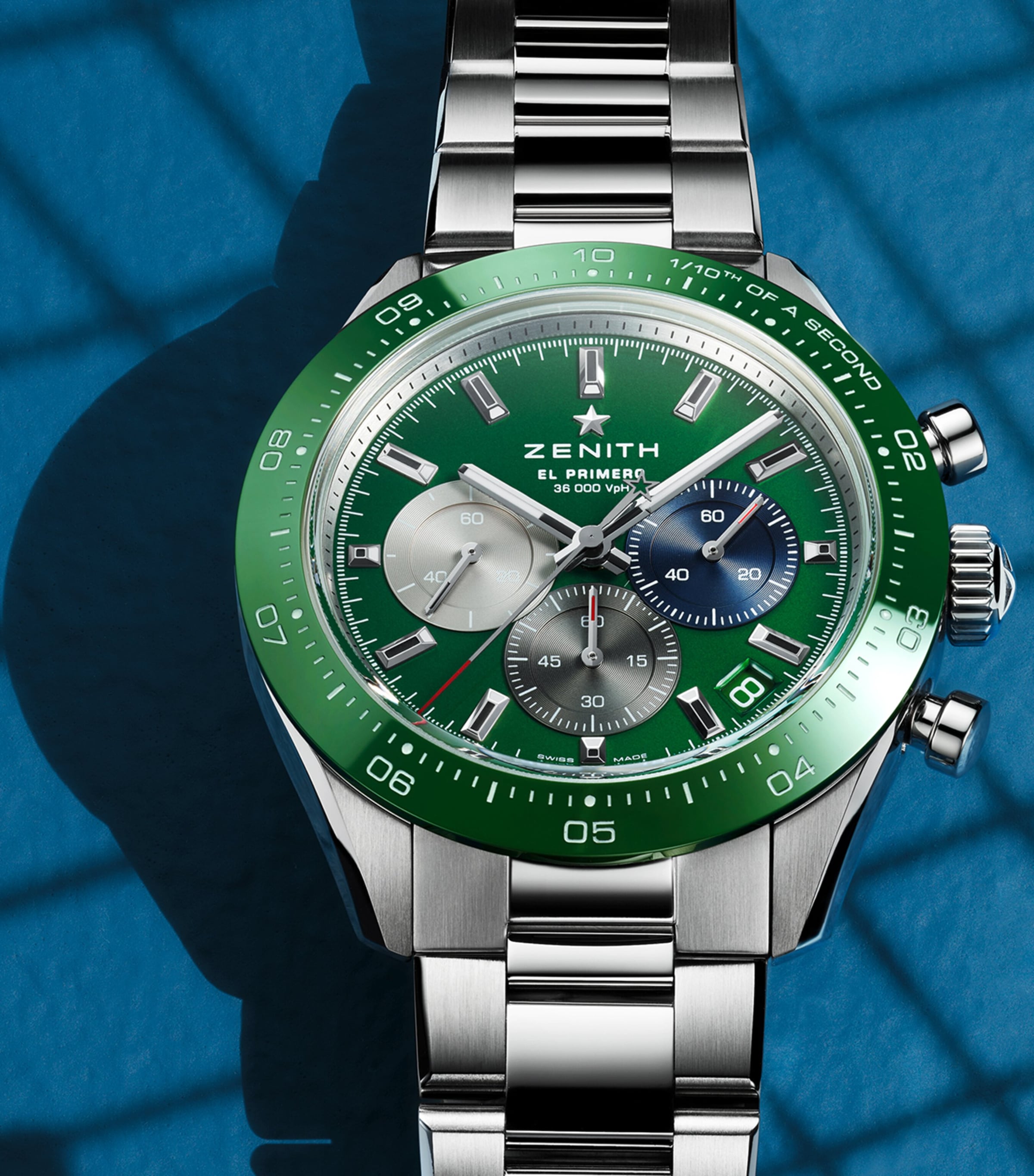 Stainless Steel Chronomaster Sport Watch 41mm GREEN Image 5