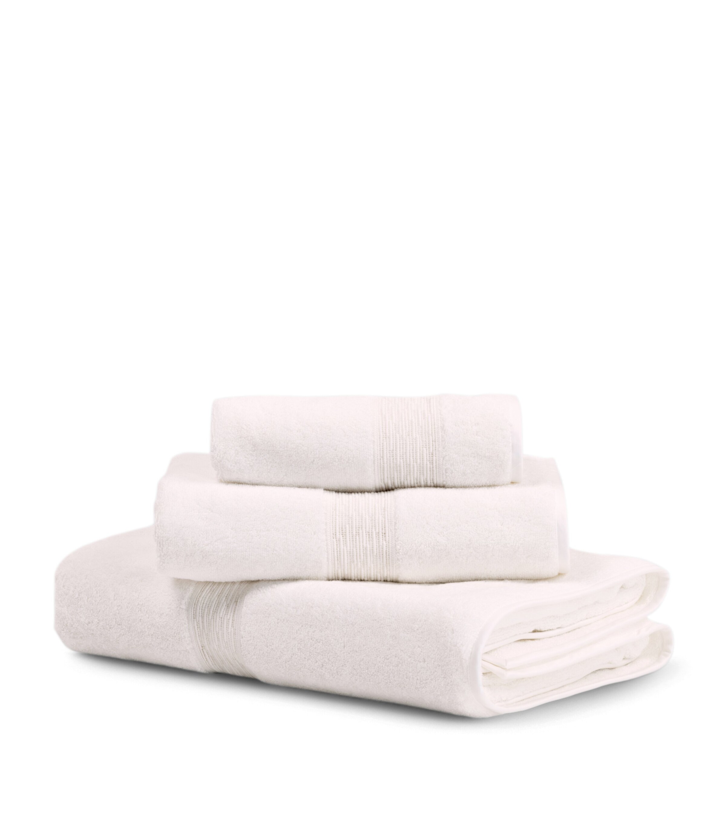 Frette Balance Lace Bath Sheet (100cm x 150cm) Milk Image 4