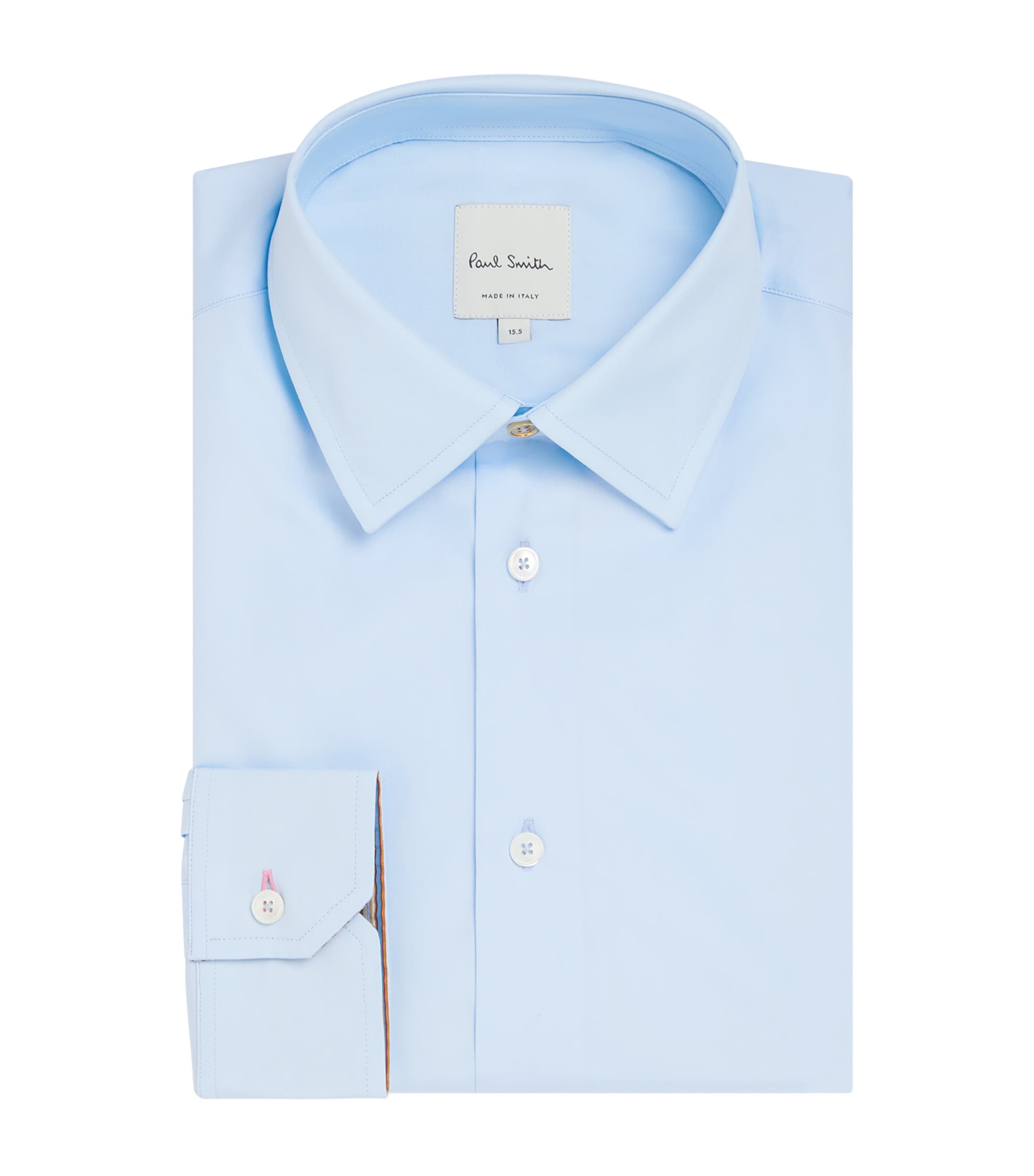 Paul Smith Mens Cotton Regular Fit Shirt Blue Image 1