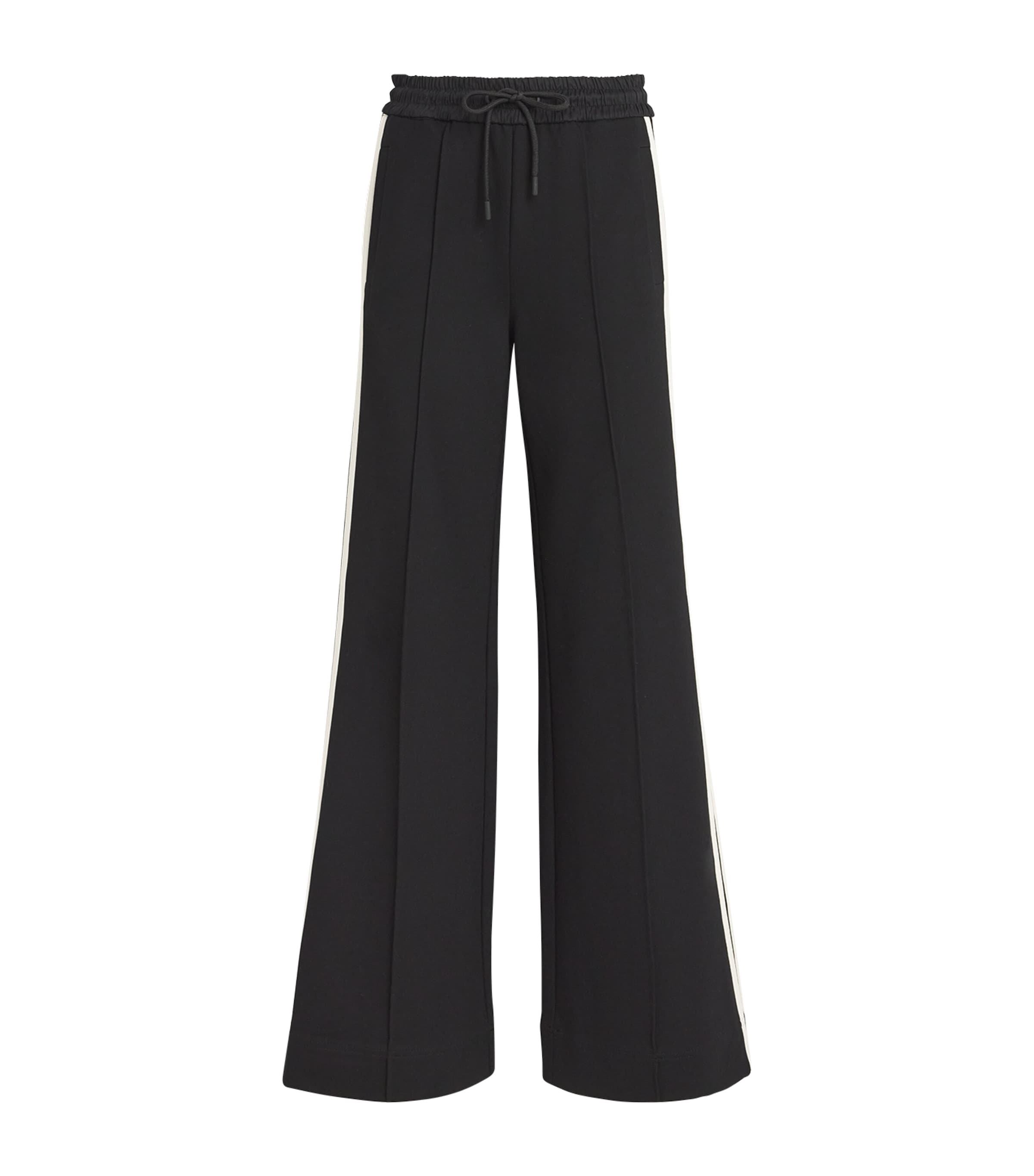 Me+em Ponte-jersey Wide-leg Trousers In Black