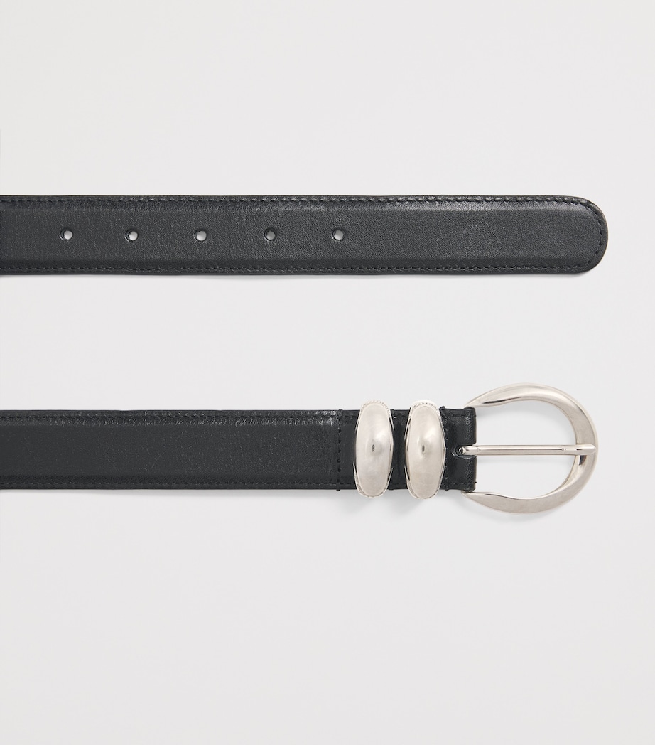 Leather Belt BLACK Image 4