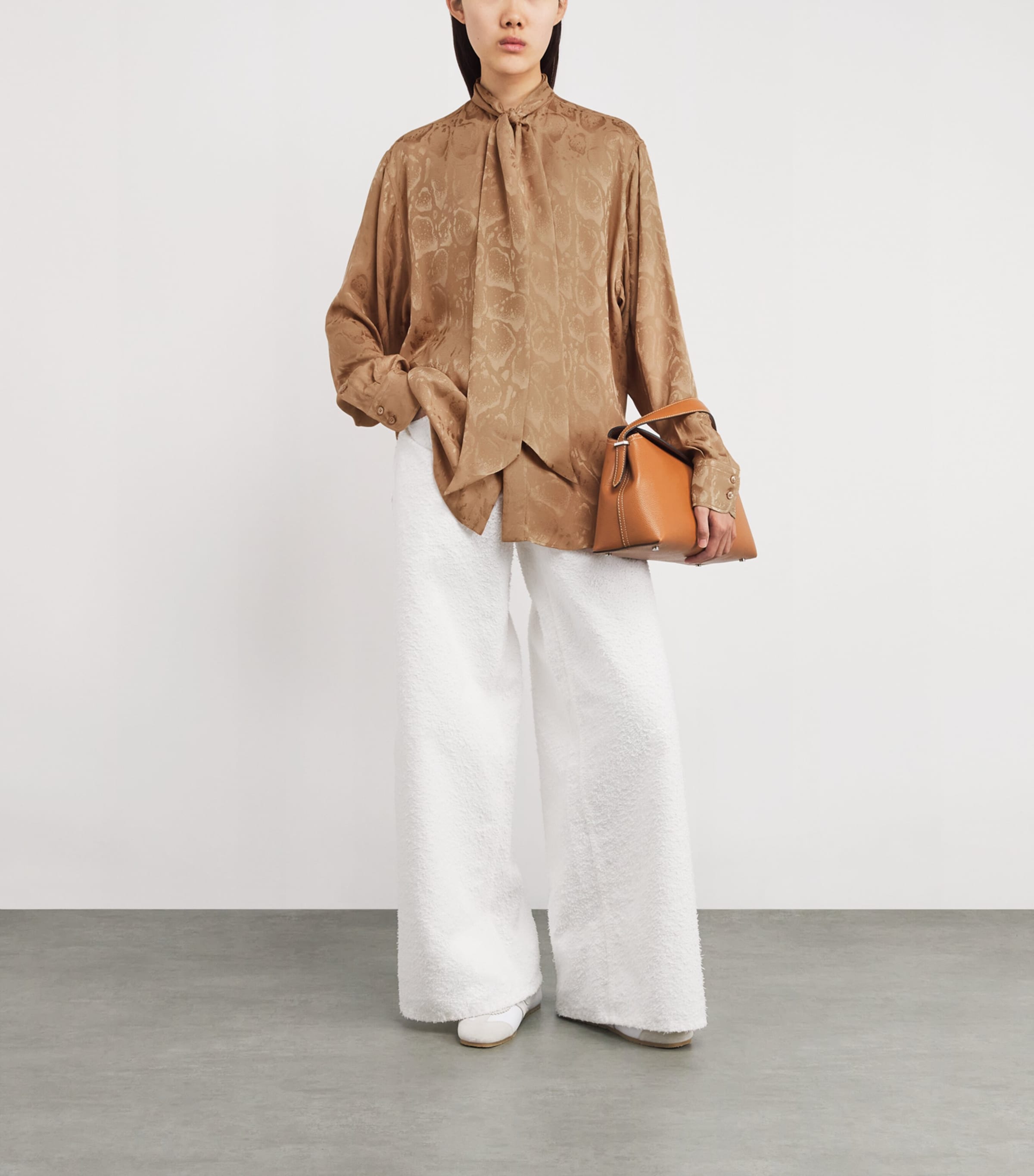 Cloud Leopard Print Blouse 2701 CARAMEL Image 2