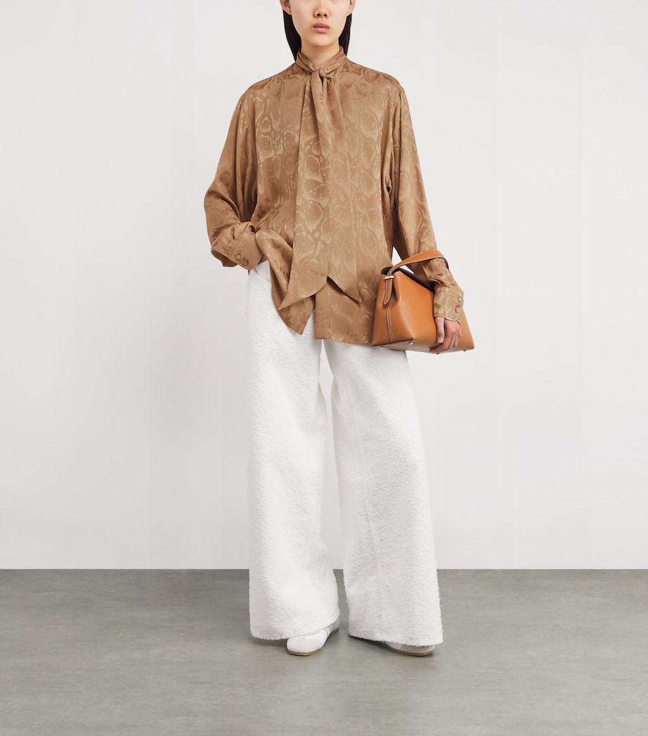 Cloud Leopard Print Blouse 2701 CARAMEL Image 2