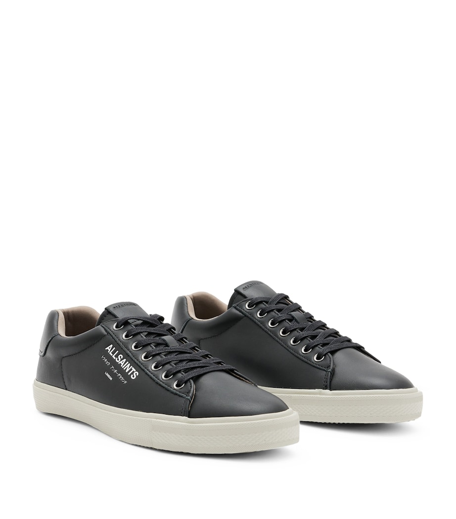 Leather Underground Low-Top Sneakers BLACK Image 3