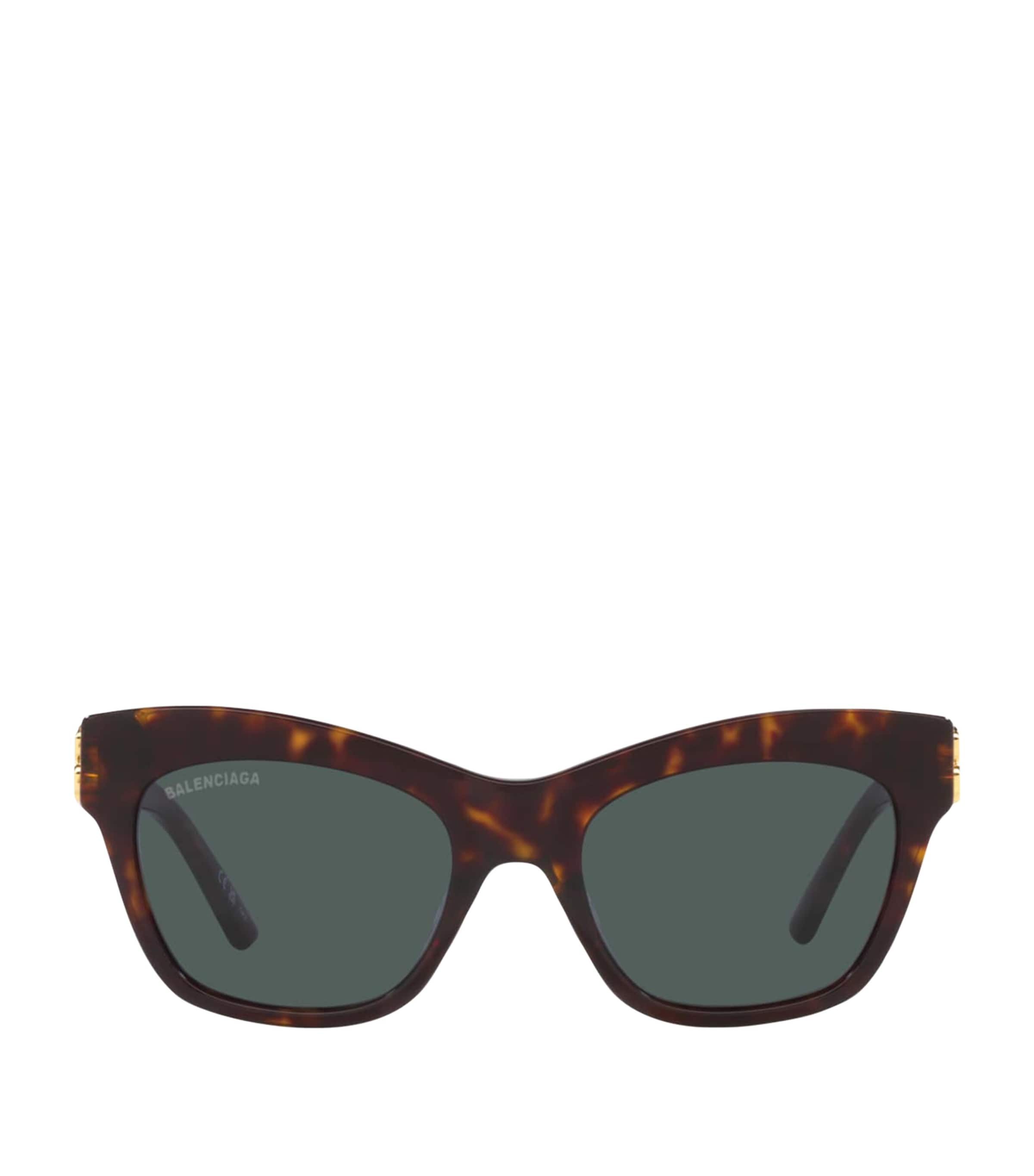 Shop Balenciaga Acetate Bb0132s Sunglasses In Brown