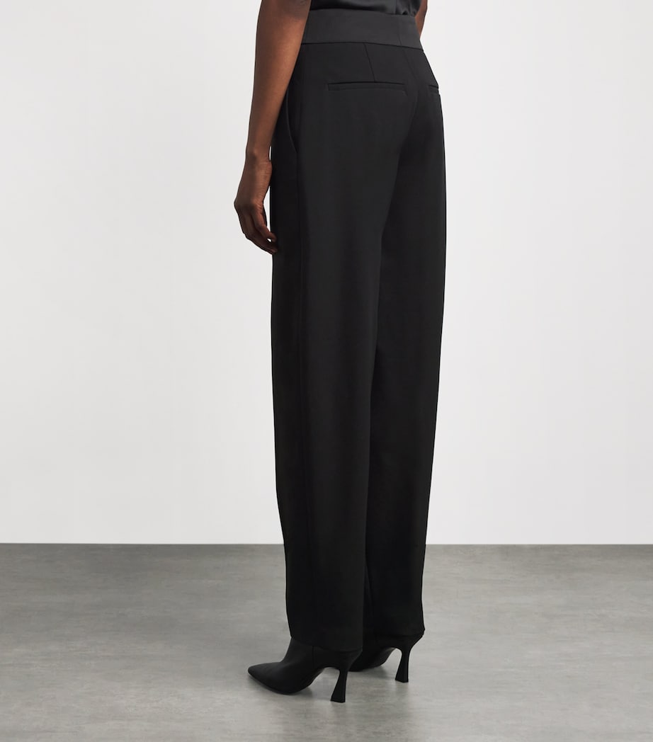 Crepe Aix Tailored Trousers BLACK Image 4