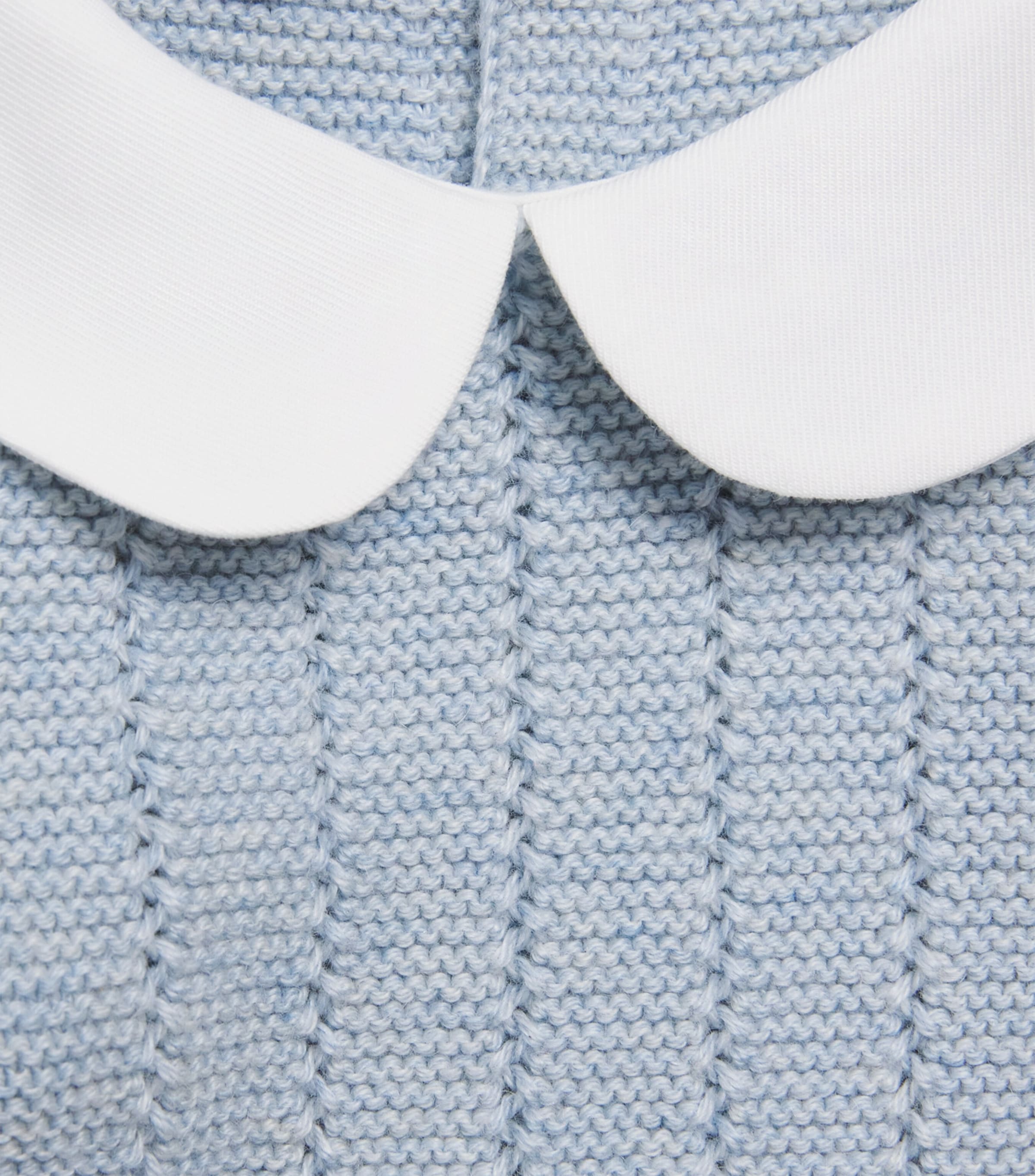 Paz Rodriguez Cotton Lua Sweater and Leggings Set (0-12 Months) Chalk Blue/cream Image 4