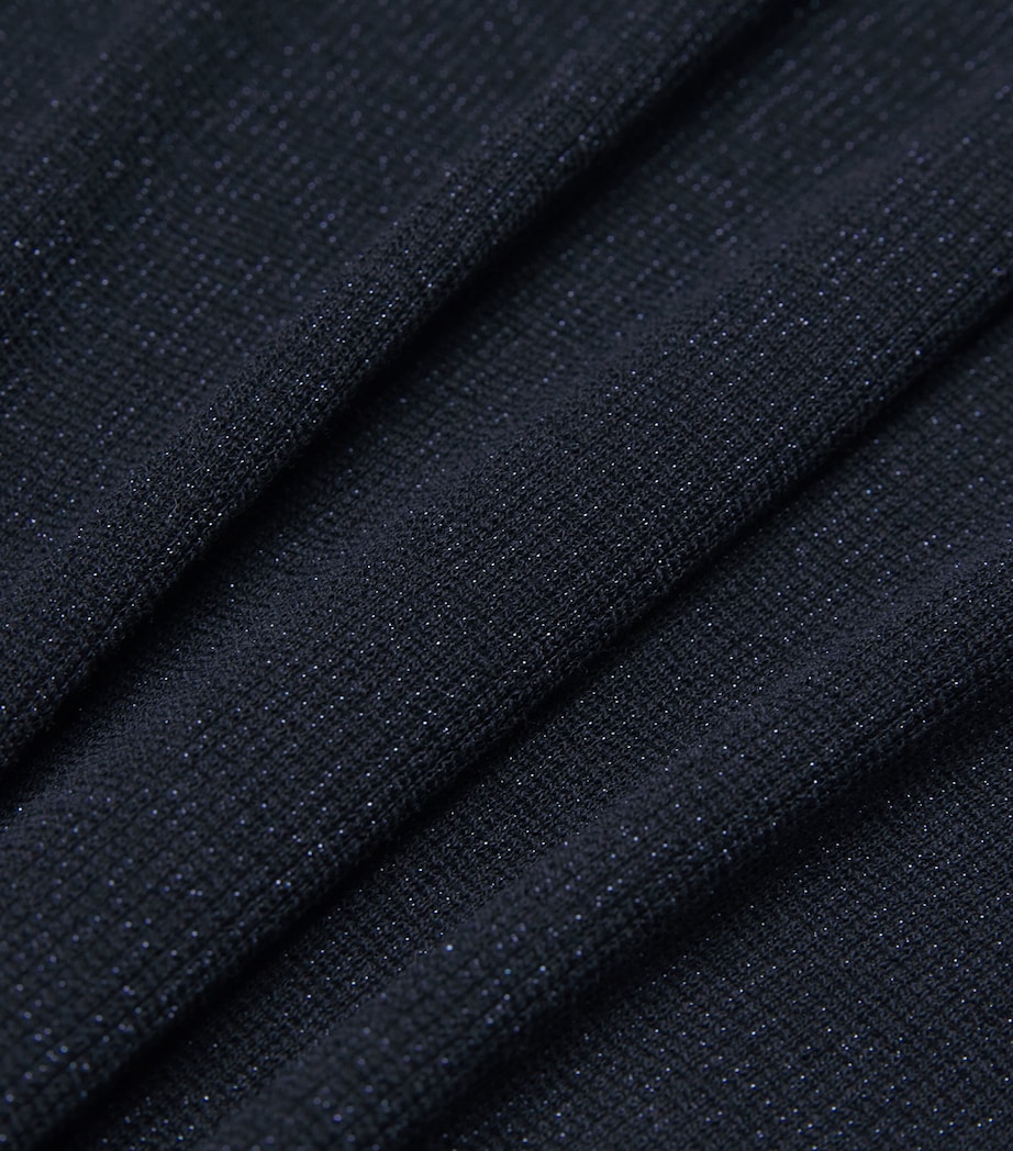 Metallic Ribbed Tank Top MIDNIGHT NAVY Image 5