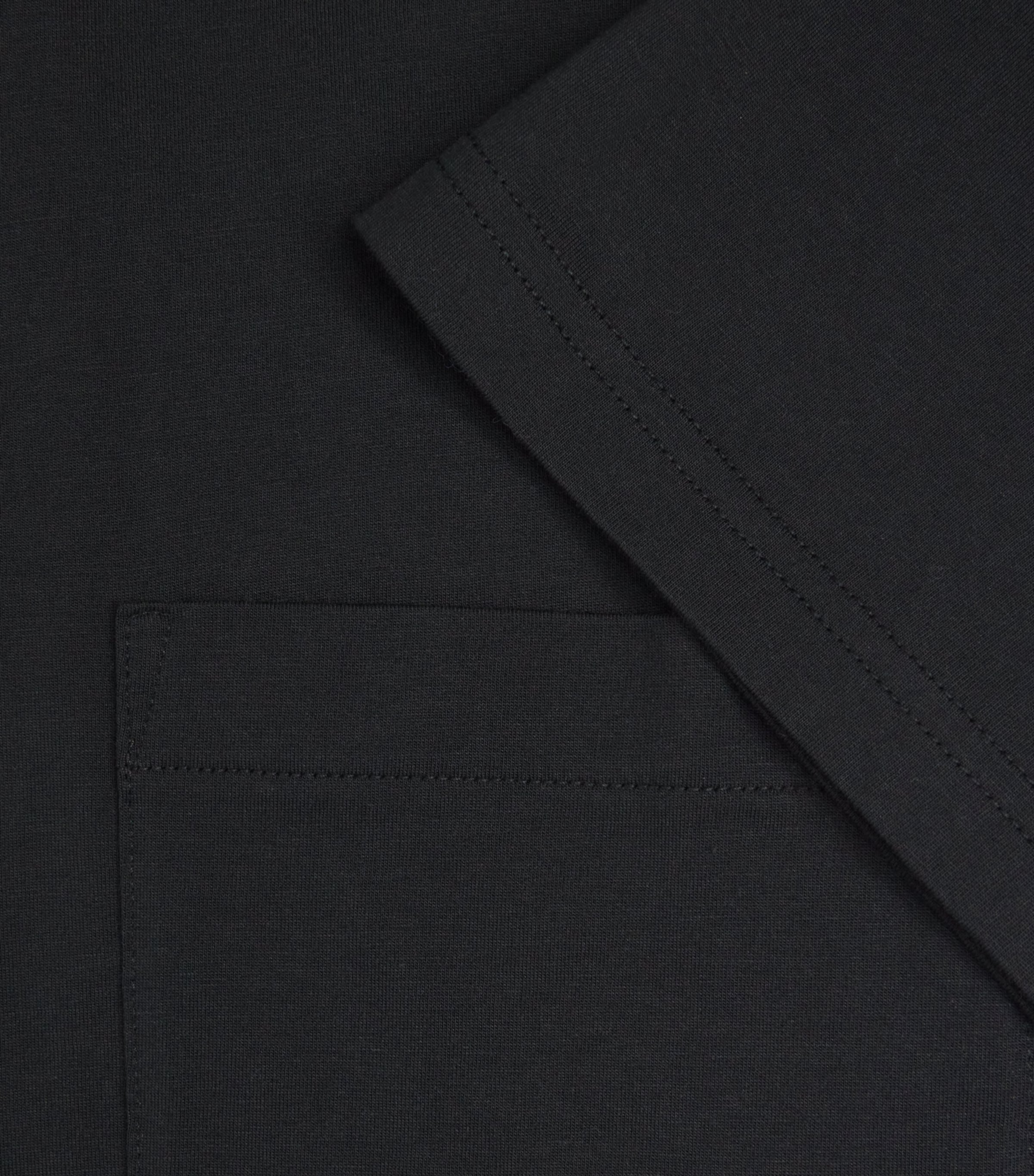 Cotton Relaxed Pocket T-Shirt BLK Image 5