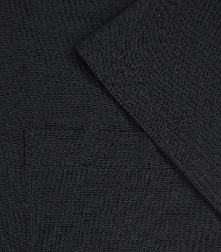 Cotton Relaxed Pocket T-Shirt BLK Image 5