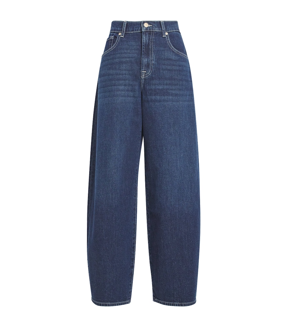 Bonnie Curvilinear Barrel-Leg Jeans OCEANDRIFT Image 1