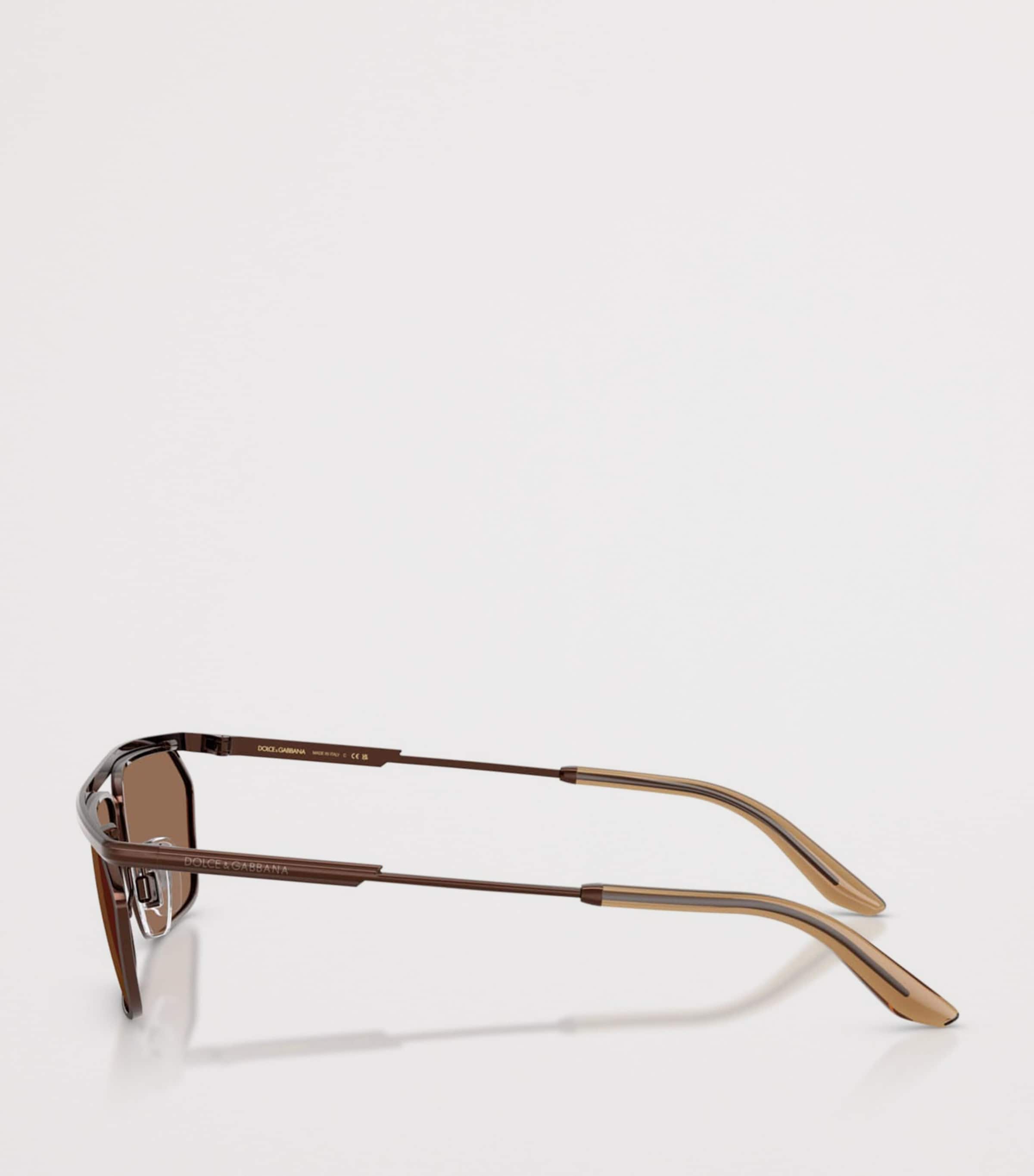 Dolce&Gabbana Metal DG2327 Classic Rectangle Sunglasses Image 3