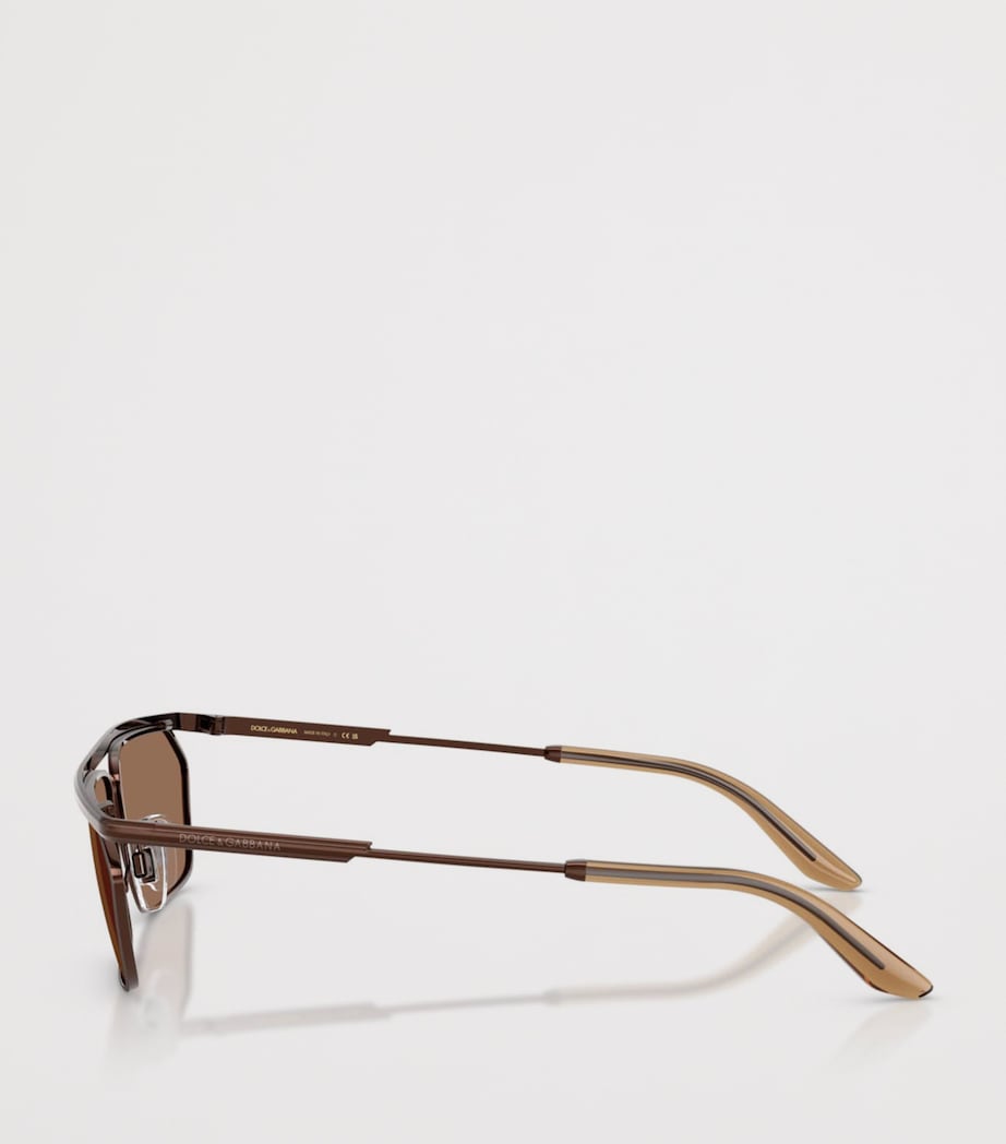 Dolce&Gabbana Metal DG2327 Classic Rectangle Sunglasses Image 3