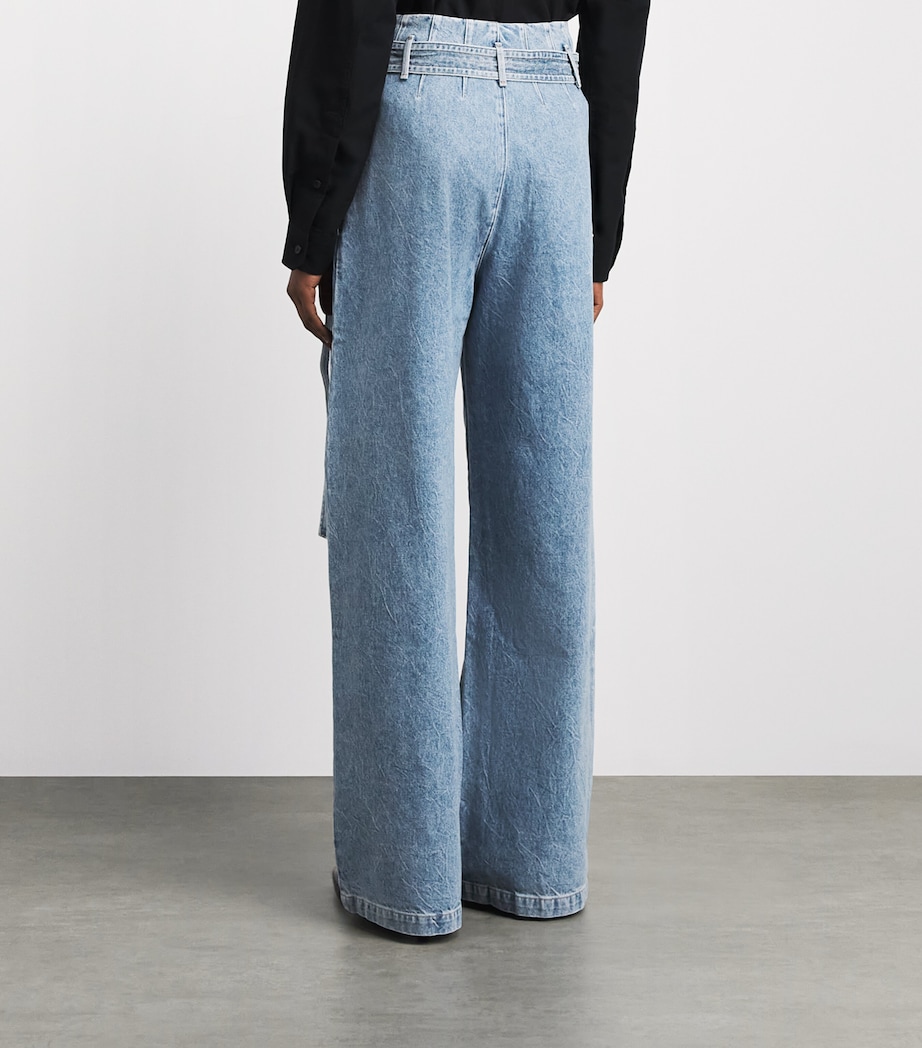 AGOLDE Womens x Maria McManus Corset Wide-Leg Jeans Ckind Image 5