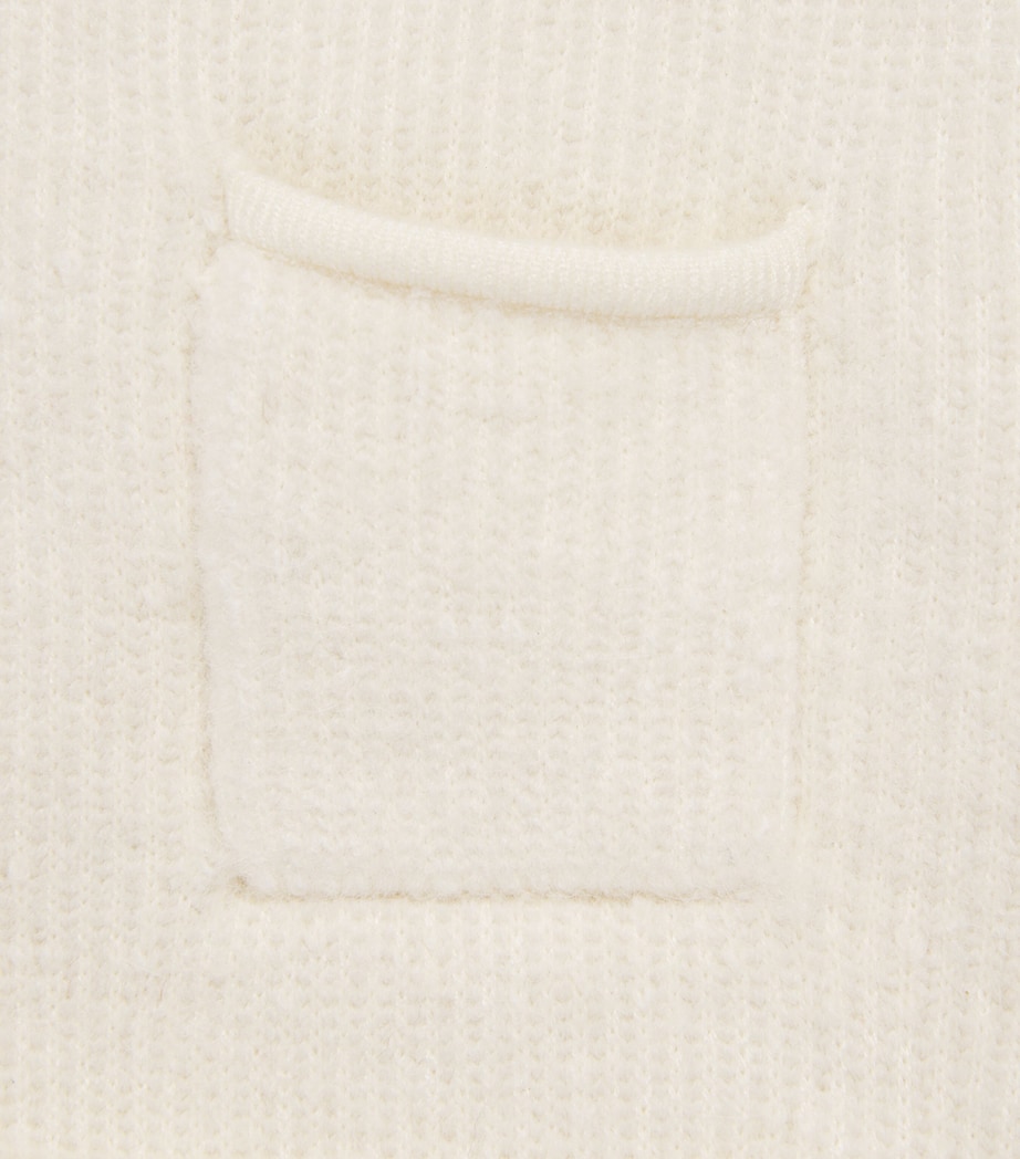 Bonton Collared Cardigan (2-14 Years) Milk Image 3