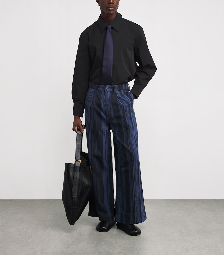 Cotton Overshirt BLACK FINE POPLIN Image 2