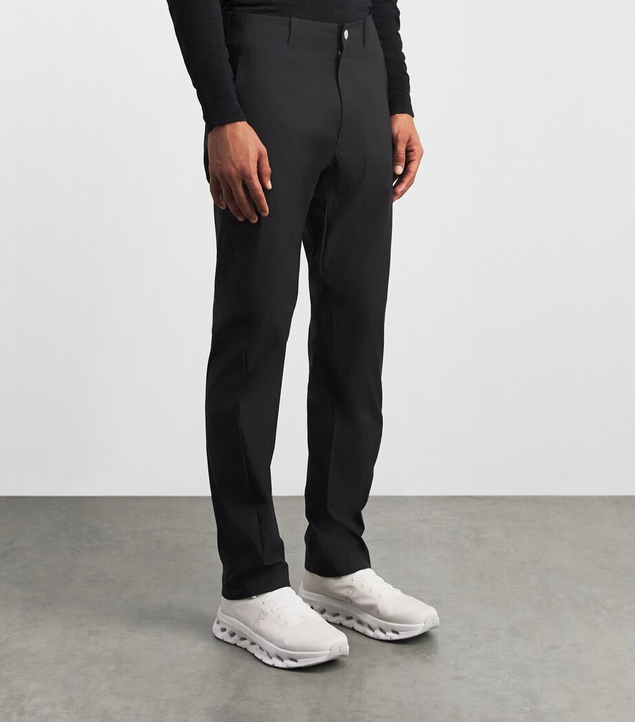 Alba Mens Cotton-Blend Techno Trousers Black Image 4