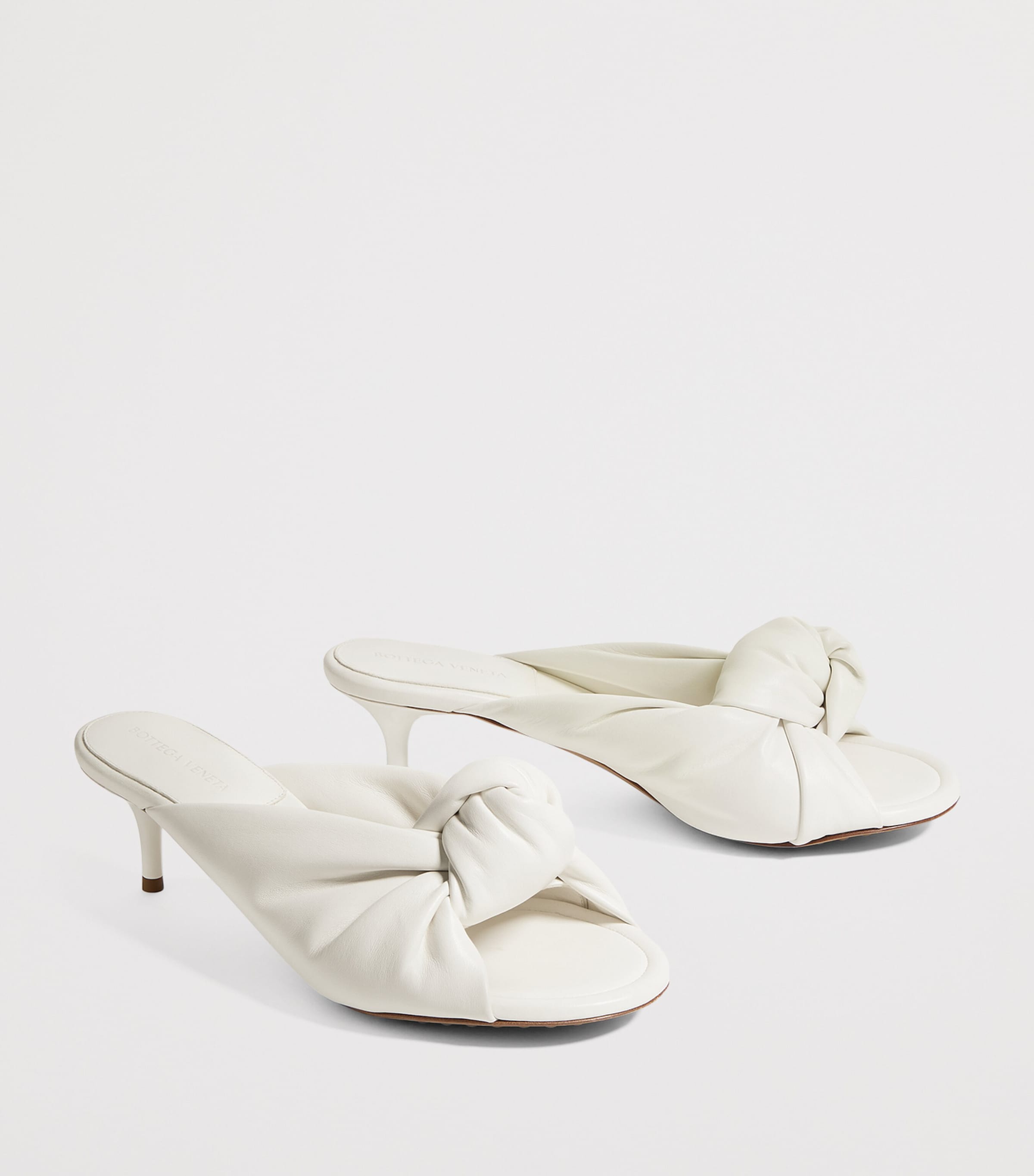 Bottega Veneta Leather Knot Mules 50 Image 3