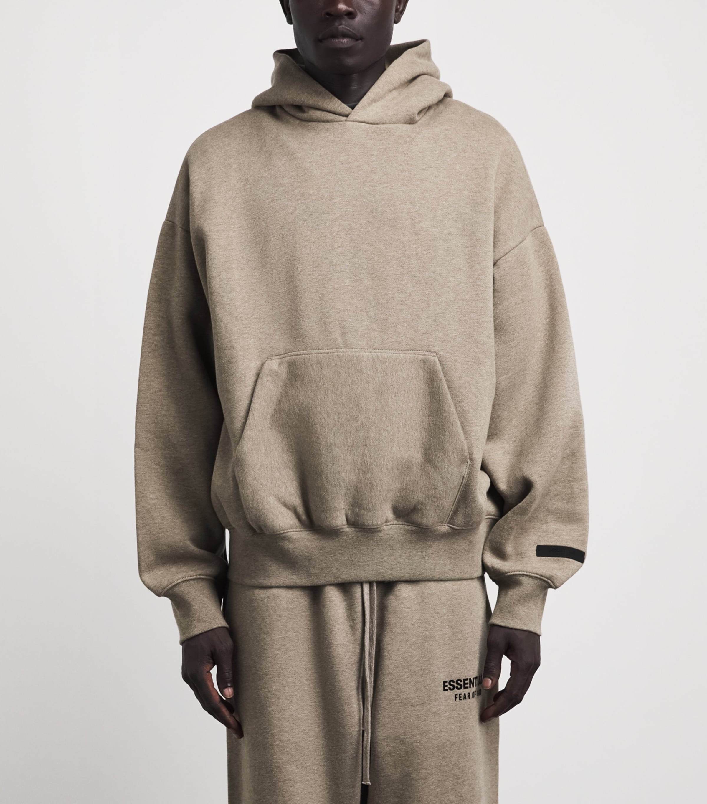 FEAR OF GOD ESSENTIALS Mens Classic Fit Hoodie Homestead Heather Image 4