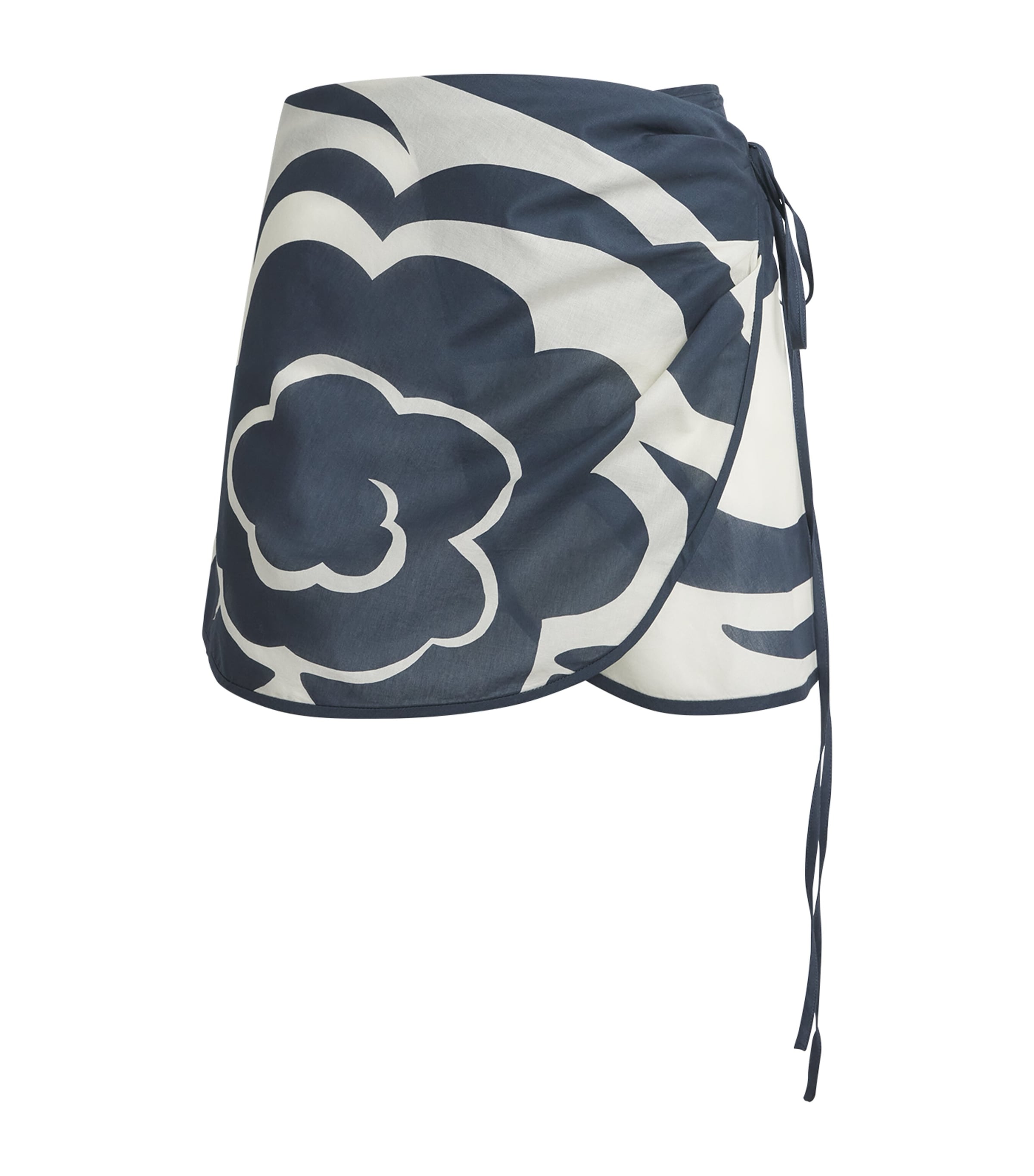SIR. Womens Cotton Lilou Sarong Liora Charcoal Blue Image 1