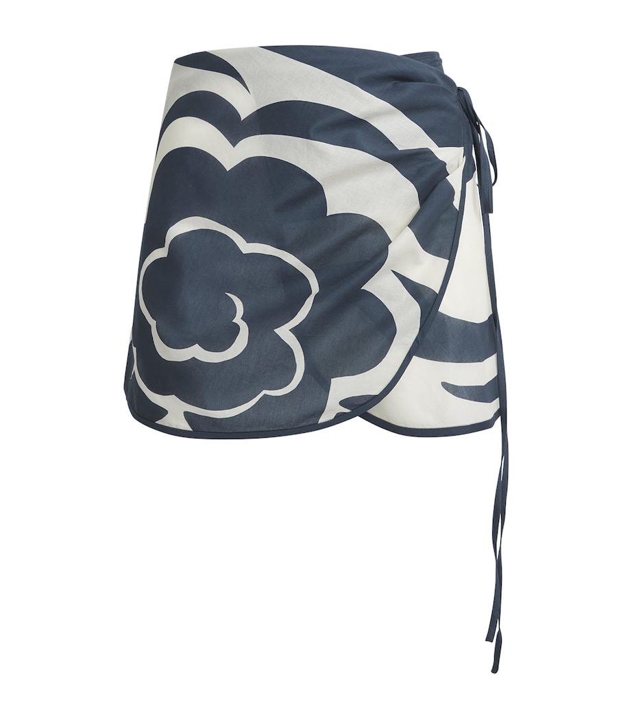SIR. Womens Cotton Lilou Sarong Liora Charcoal Blue Image 1